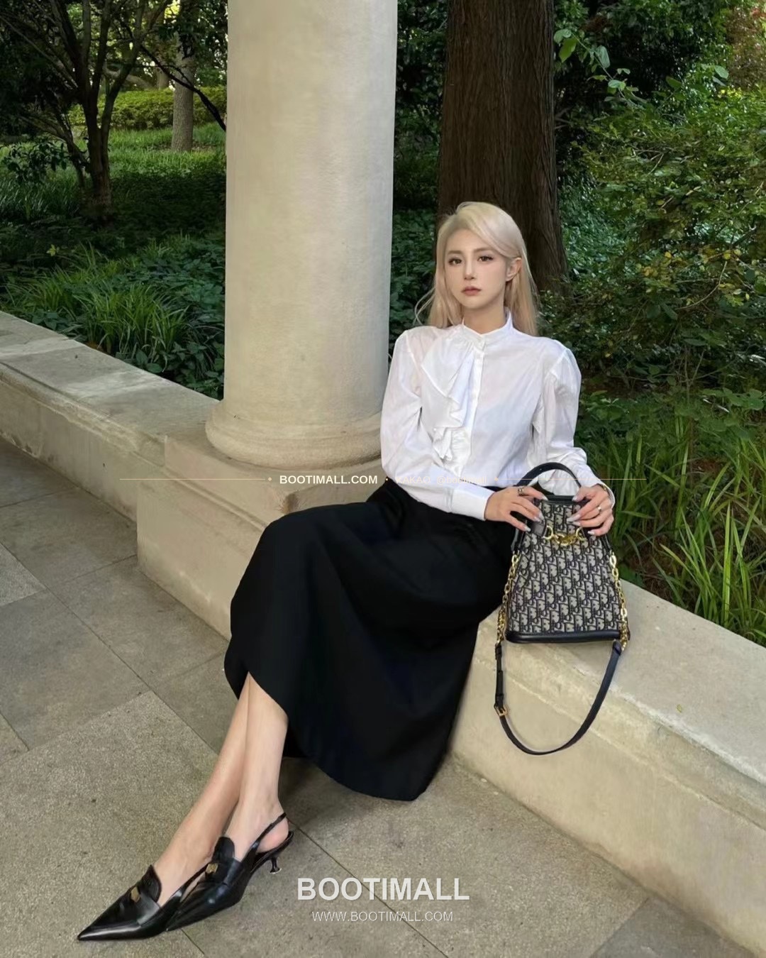 디올 세스트 오블리크 캔버스 버킷 체인 숄더백 Dior C'est Oblique Canvas Bucket Chain Shoulder Bag 9278 24cm 1