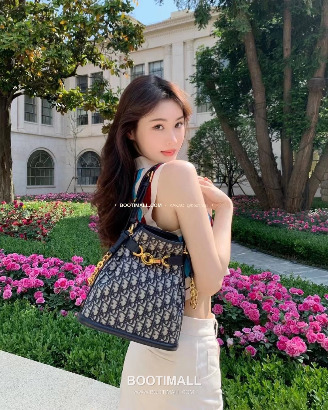 디올 세스트 오블리크 캔버스 버킷 체인 숄더백 Dior C'est Oblique Canvas Bucket Chain Shoulder Bag 9278 24cm 3
