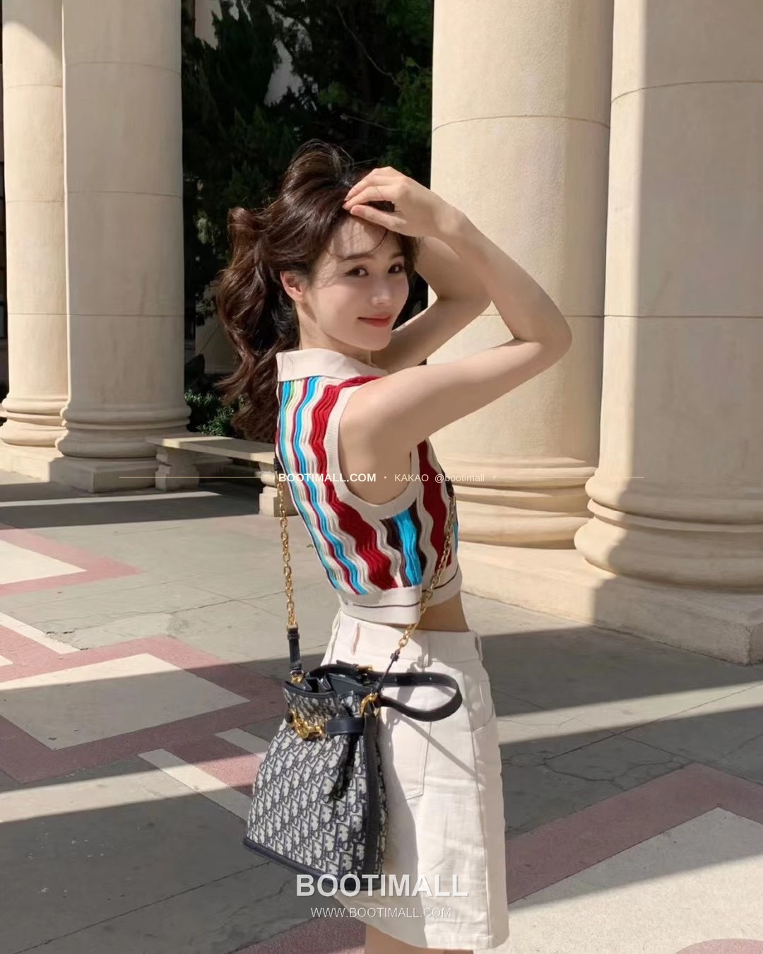 디올 세스트 오블리크 캔버스 버킷 체인 숄더백 Dior C'est Oblique Canvas Bucket Chain Shoulder Bag 9278 24cm 5