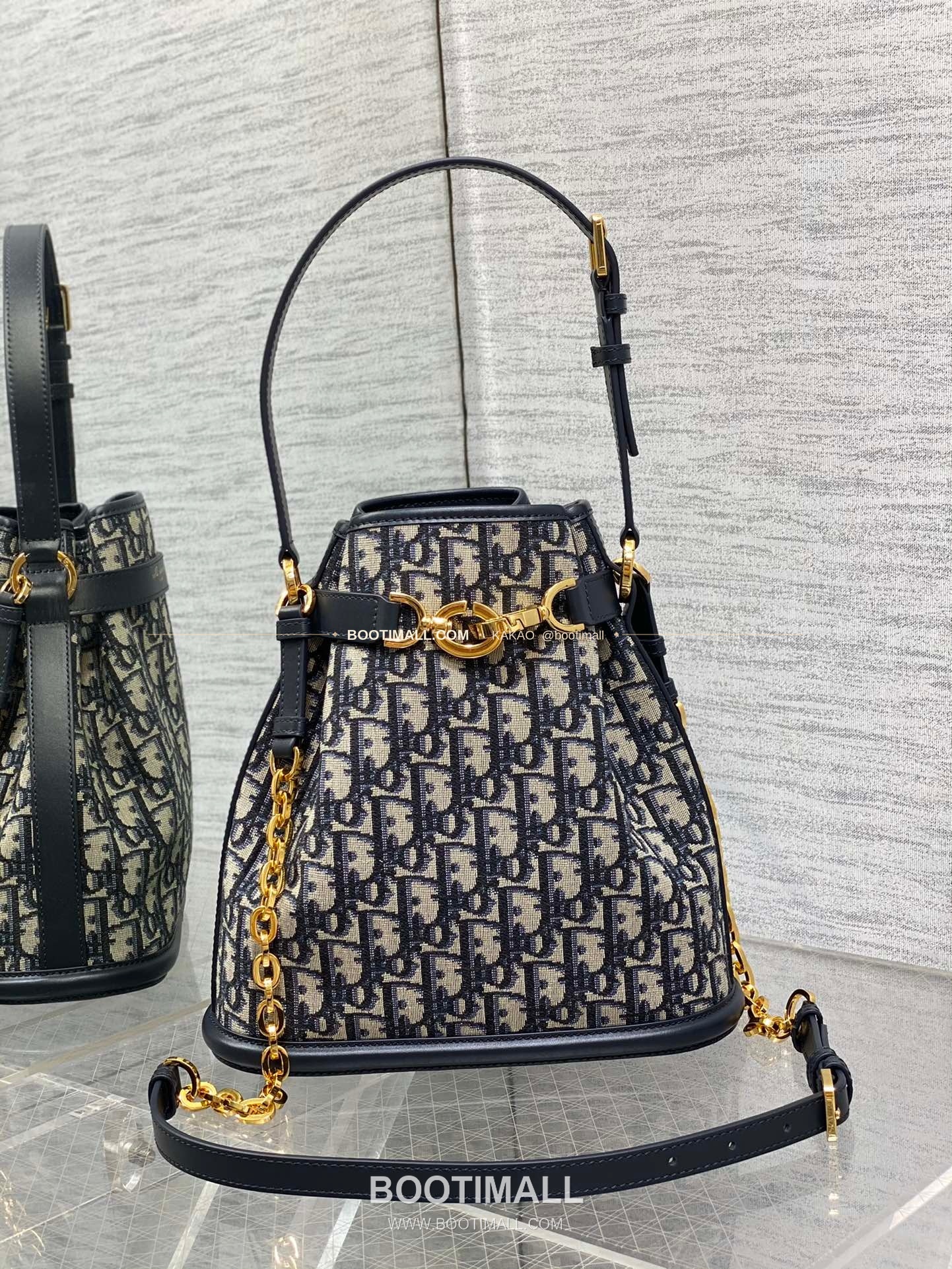 디올 세스트 오블리크 캔버스 버킷 체인 숄더백 Dior C'est Oblique Canvas Bucket Chain Shoulder Bag 9278 24cm 11