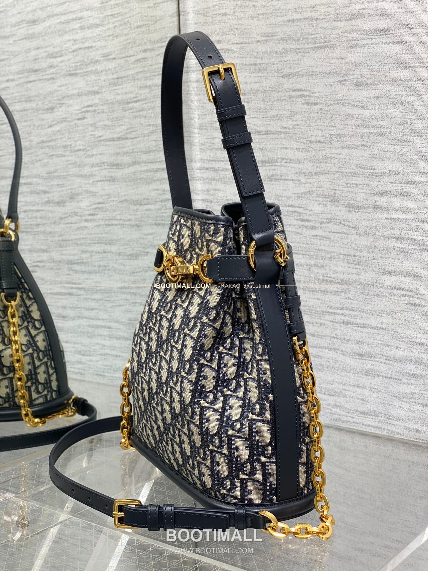 디올 세스트 오블리크 캔버스 버킷 체인 숄더백 Dior C'est Oblique Canvas Bucket Chain Shoulder Bag 9278 24cm 15