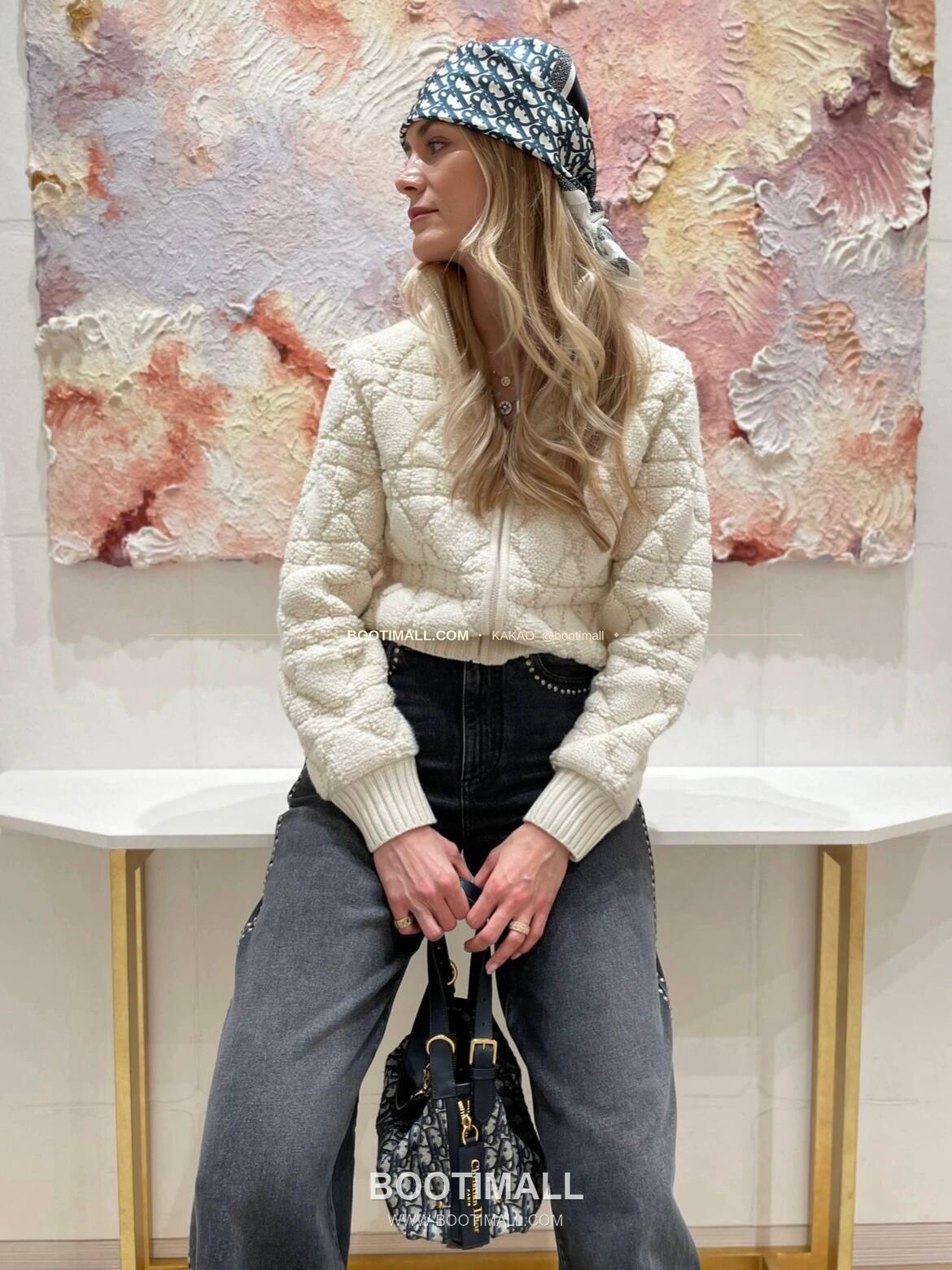 디올 저니 오블리크 캔버스 호보 숄더백 Dior Journey Oblique Canvas Hobo Shoulder Bag 5865 25cm 9