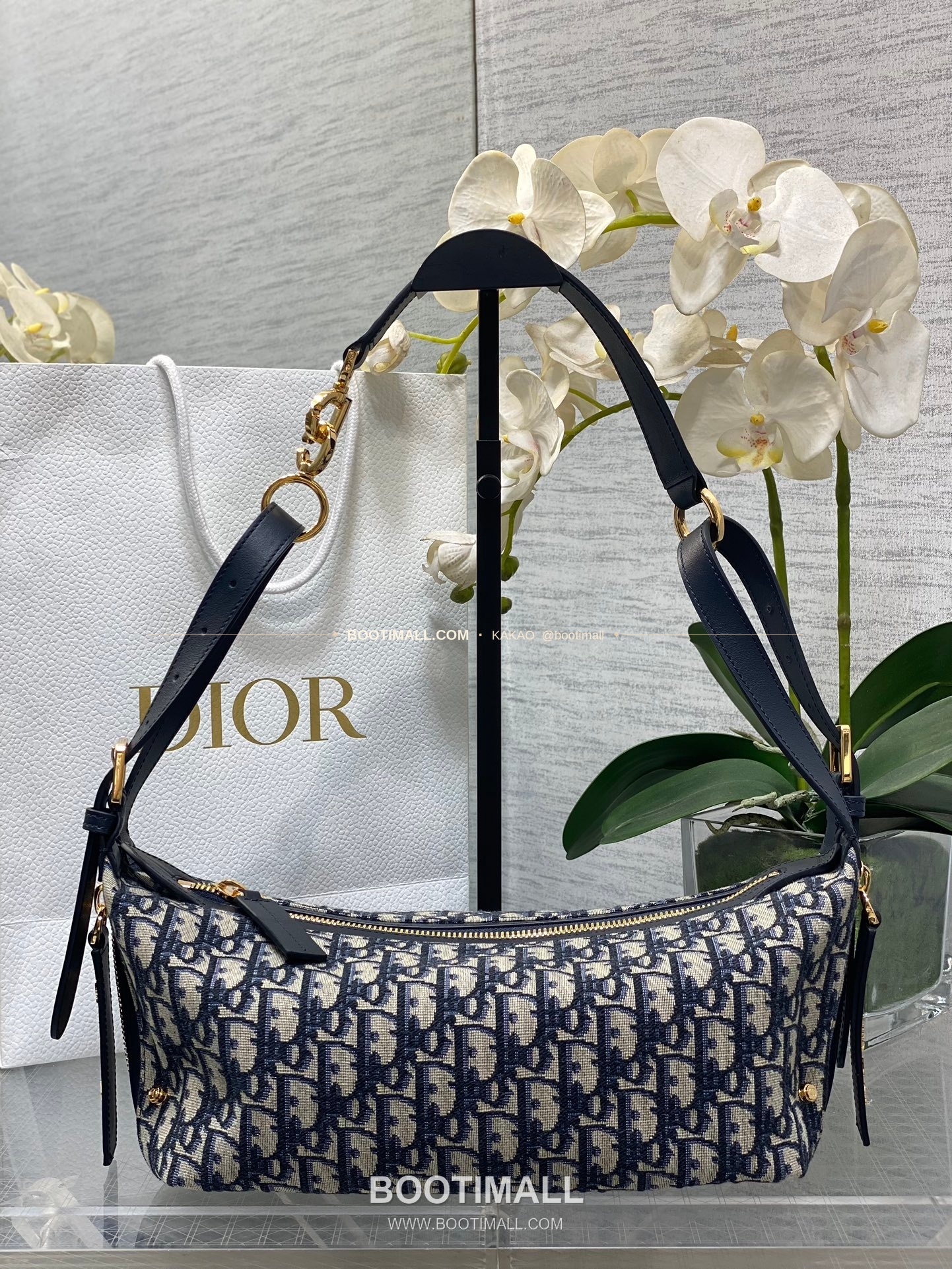 디올 저니 오블리크 캔버스 호보 숄더백 Dior Journey Oblique Canvas Hobo Shoulder Bag 5865 25cm 10