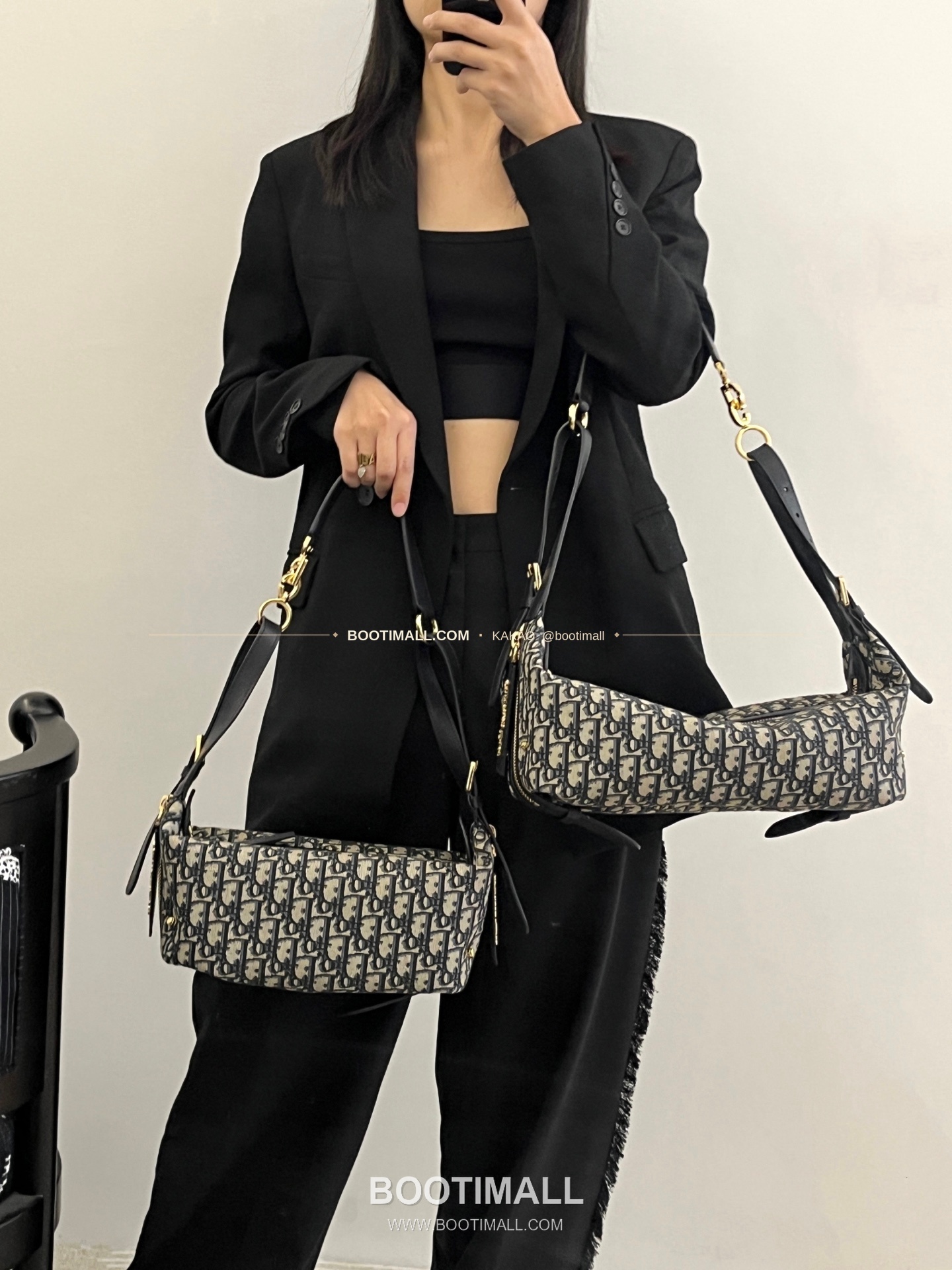 디올 저니 오블리크 캔버스 호보 숄더백 Dior Journey Oblique Canvas Hobo Shoulder Bag 5866 33cm 1