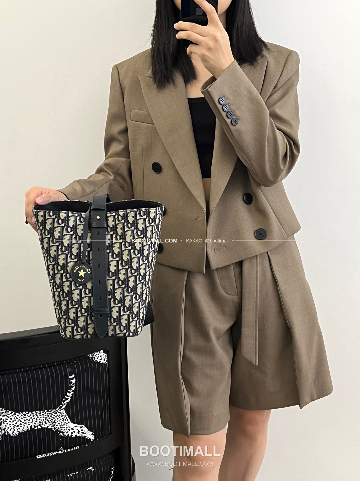 디올 스타 오블리크 캔버스 버킷 숄더백 Dior Star Oblique Canvas Bucket Shoulder Bag 2879 24cm 7