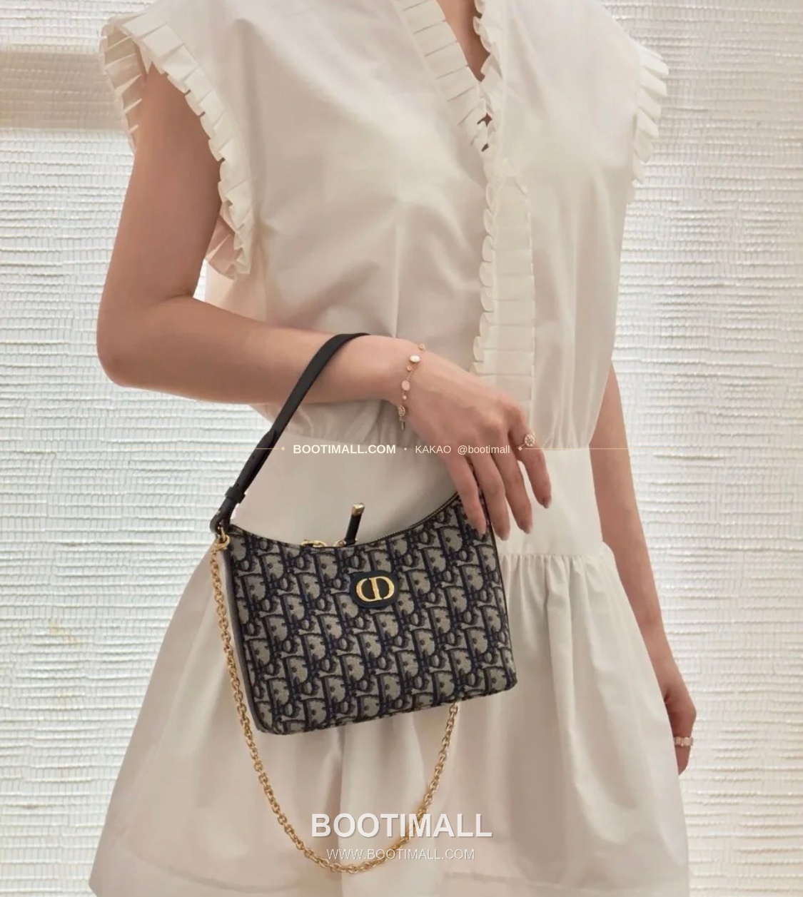 디올 미스 디올 오블리크 캔버스 호보 숄더백 Dior Miss Dior Oblique Canvas Hobo Shoulder Bag 5268 19cm 4