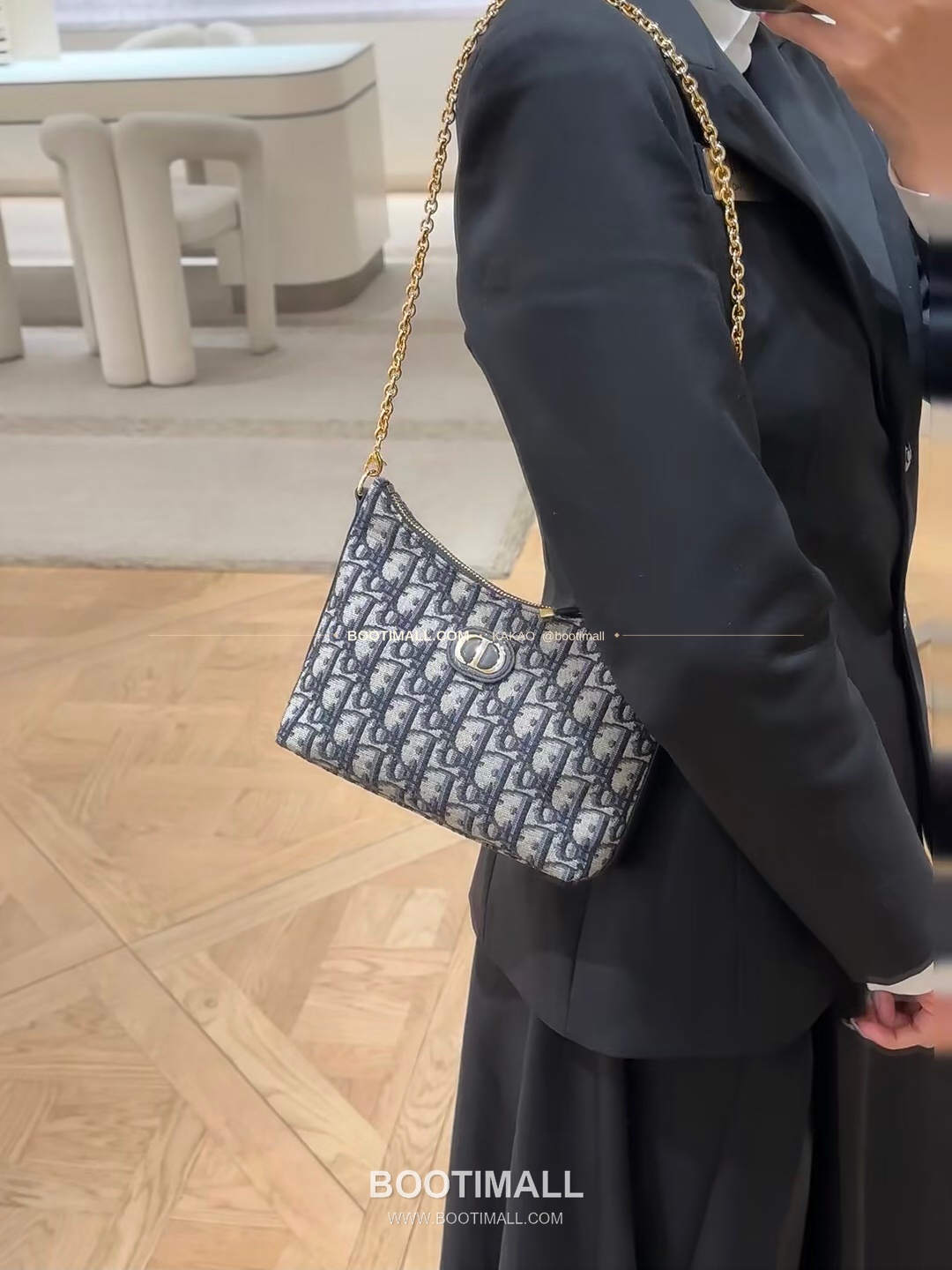 디올 미스 디올 오블리크 캔버스 호보 숄더백 Dior Miss Dior Oblique Canvas Hobo Shoulder Bag 5268 19cm 6