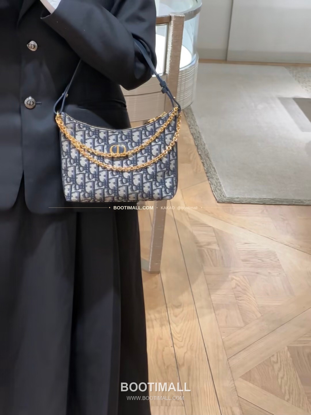 디올 미스 디올 오블리크 캔버스 호보 숄더백 Dior Miss Dior Oblique Canvas Hobo Shoulder Bag 5268 19cm 7