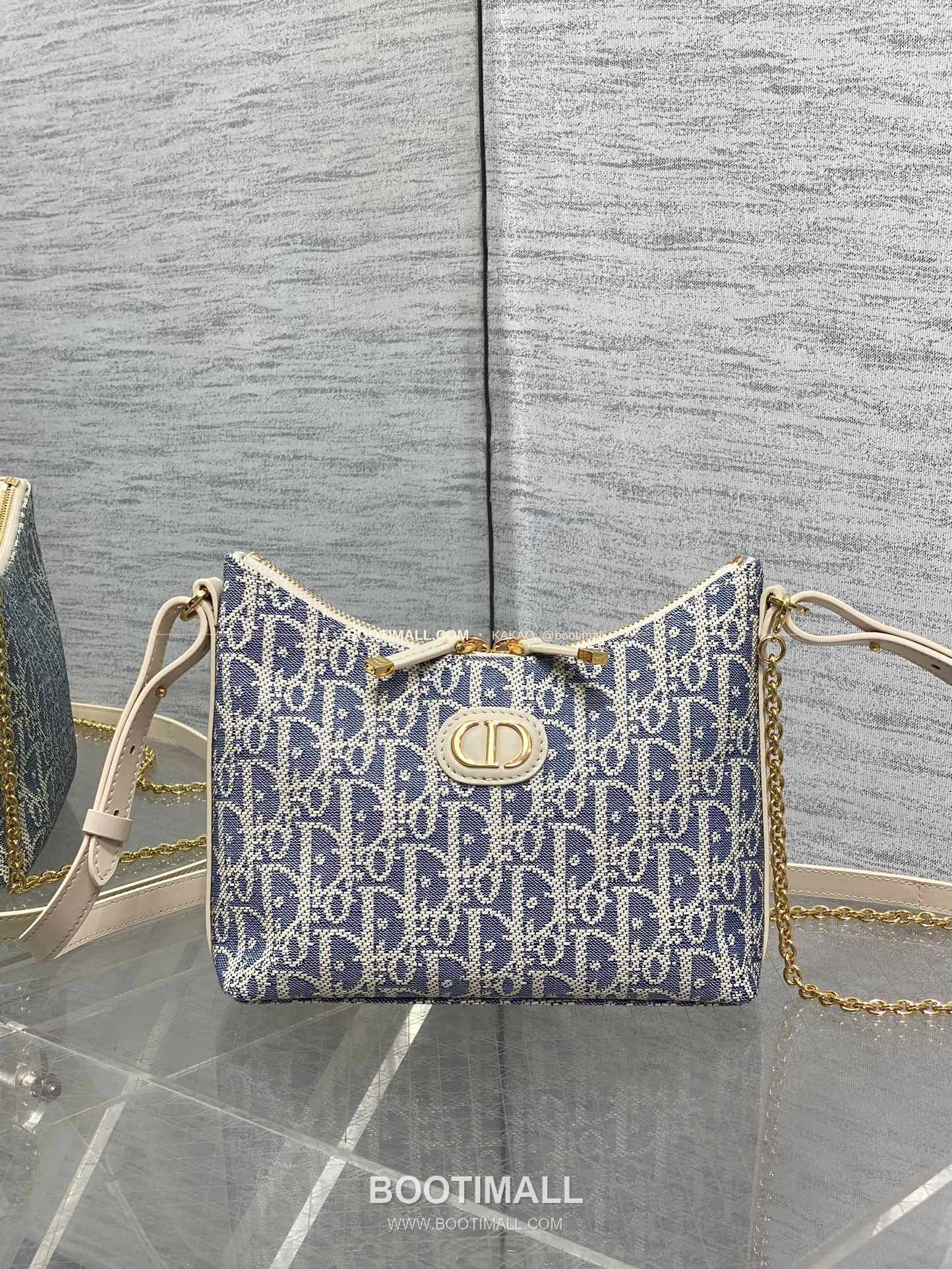 디올 미스 디올 오블리크 캔버스 호보 숄더백 Dior Miss Dior Oblique Canvas Hobo Shoulder Bag 5268 19cm 2