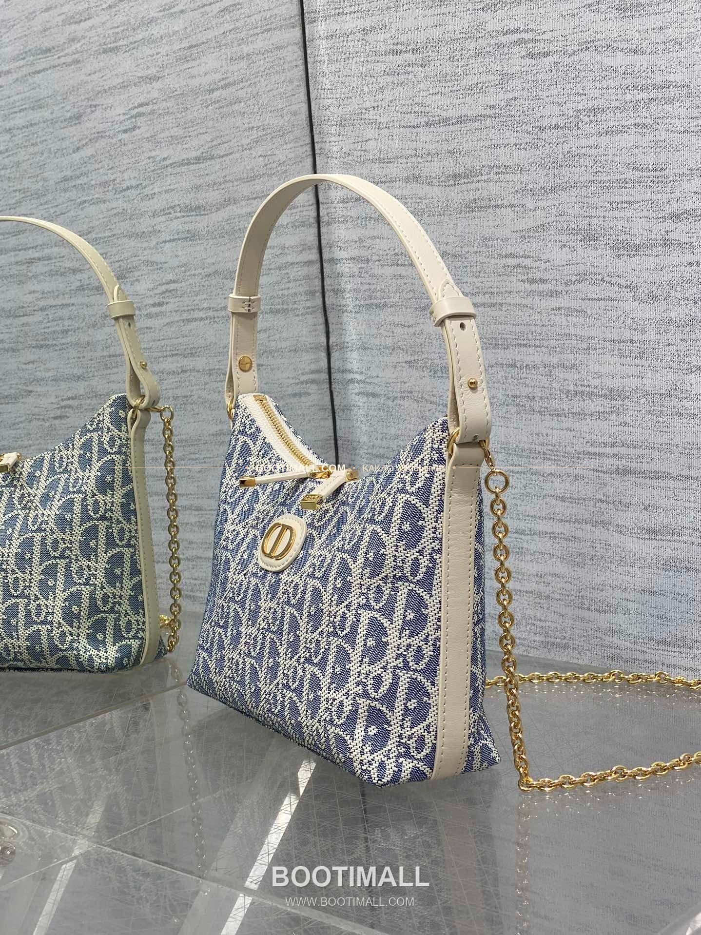 디올 미스 디올 오블리크 캔버스 호보 숄더백 Dior Miss Dior Oblique Canvas Hobo Shoulder Bag 5268 19cm 6