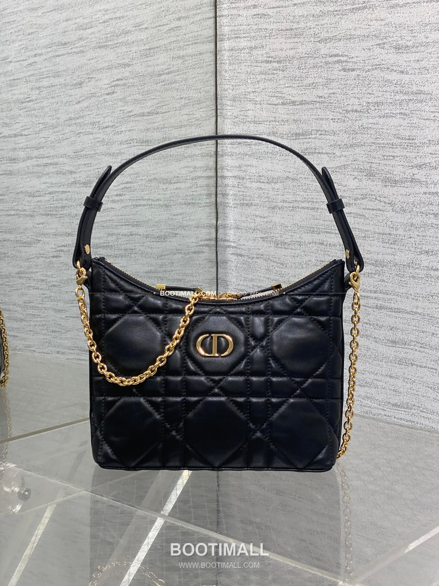 디올 미스 디올 램스킨 까나쥬 호보 숄더백 Dior Miss Dior Lambskin Cannage Hobo Shoulder Bag 5268 19cm 1