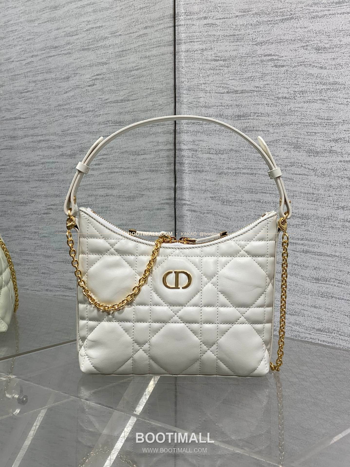 디올 미스 디올 램스킨 까나쥬 호보 숄더백 Dior Miss Dior Lambskin Cannage Hobo Shoulder Bag 5268 19cm 1