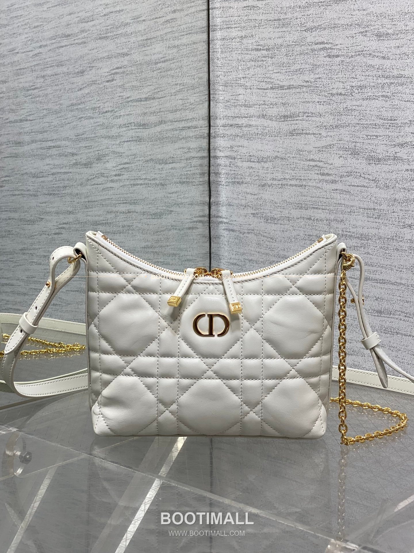 디올 미스 디올 램스킨 까나쥬 호보 숄더백 Dior Miss Dior Lambskin Cannage Hobo Shoulder Bag 5268 19cm 2