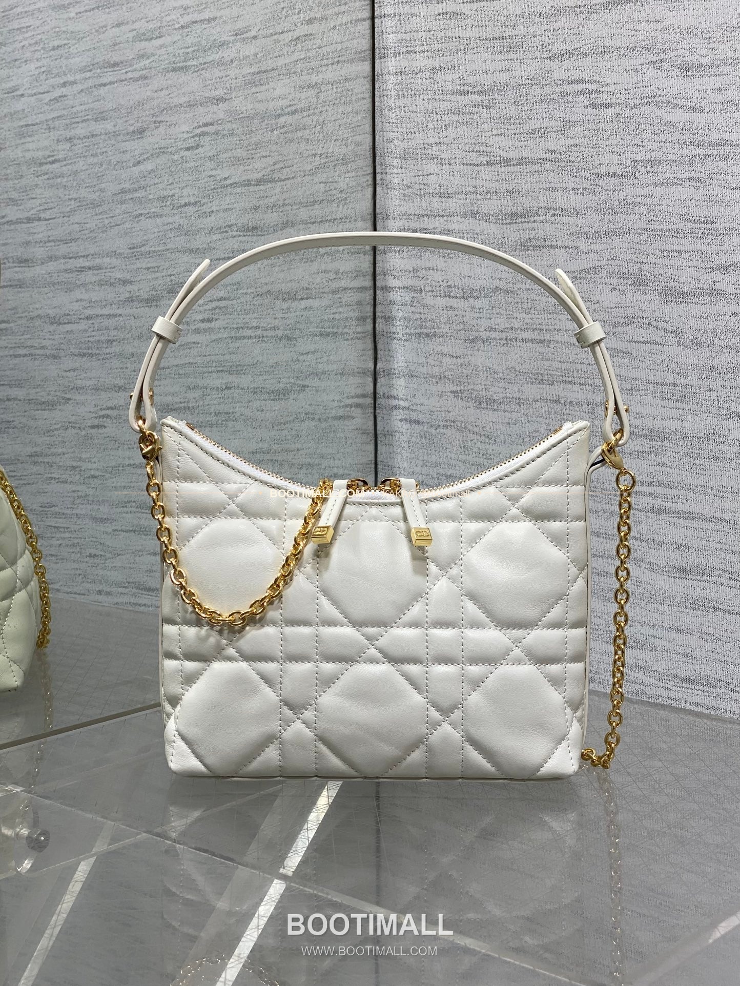 디올 미스 디올 램스킨 까나쥬 호보 숄더백 Dior Miss Dior Lambskin Cannage Hobo Shoulder Bag 5268 19cm 5