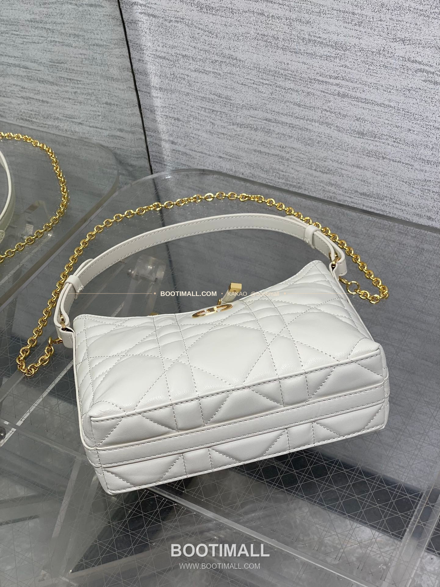 디올 미스 디올 램스킨 까나쥬 호보 숄더백 Dior Miss Dior Lambskin Cannage Hobo Shoulder Bag 5268 19cm 7