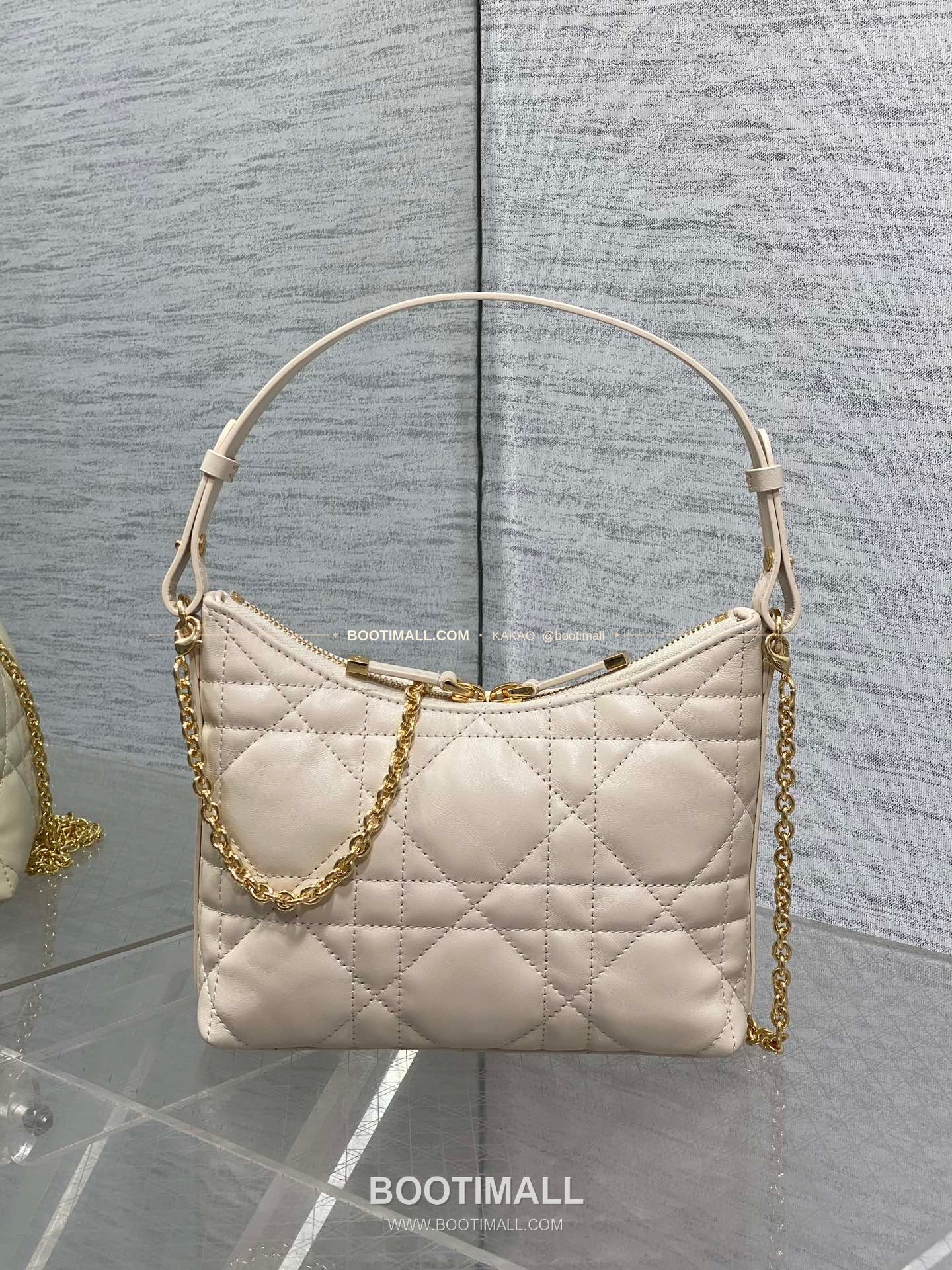 디올 미스 디올 램스킨 까나쥬 호보 숄더백 Dior Miss Dior Lambskin Cannage Hobo Shoulder Bag 5268 19cm 5