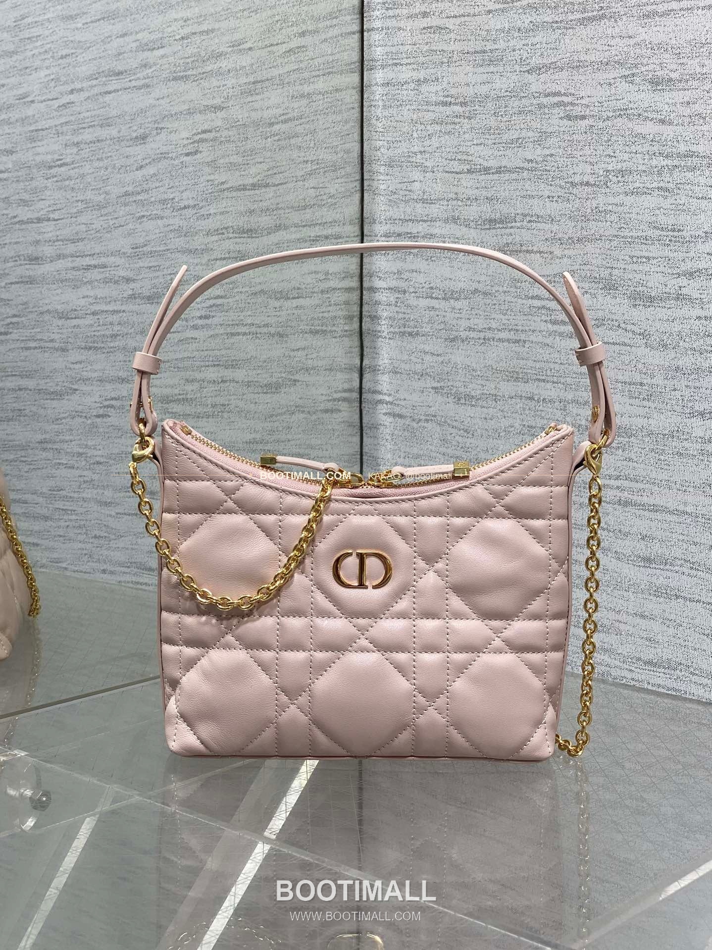 디올 미스 디올 램스킨 까나쥬 호보 숄더백 Dior Miss Dior Lambskin Cannage Hobo Shoulder Bag 5268 19cm 1