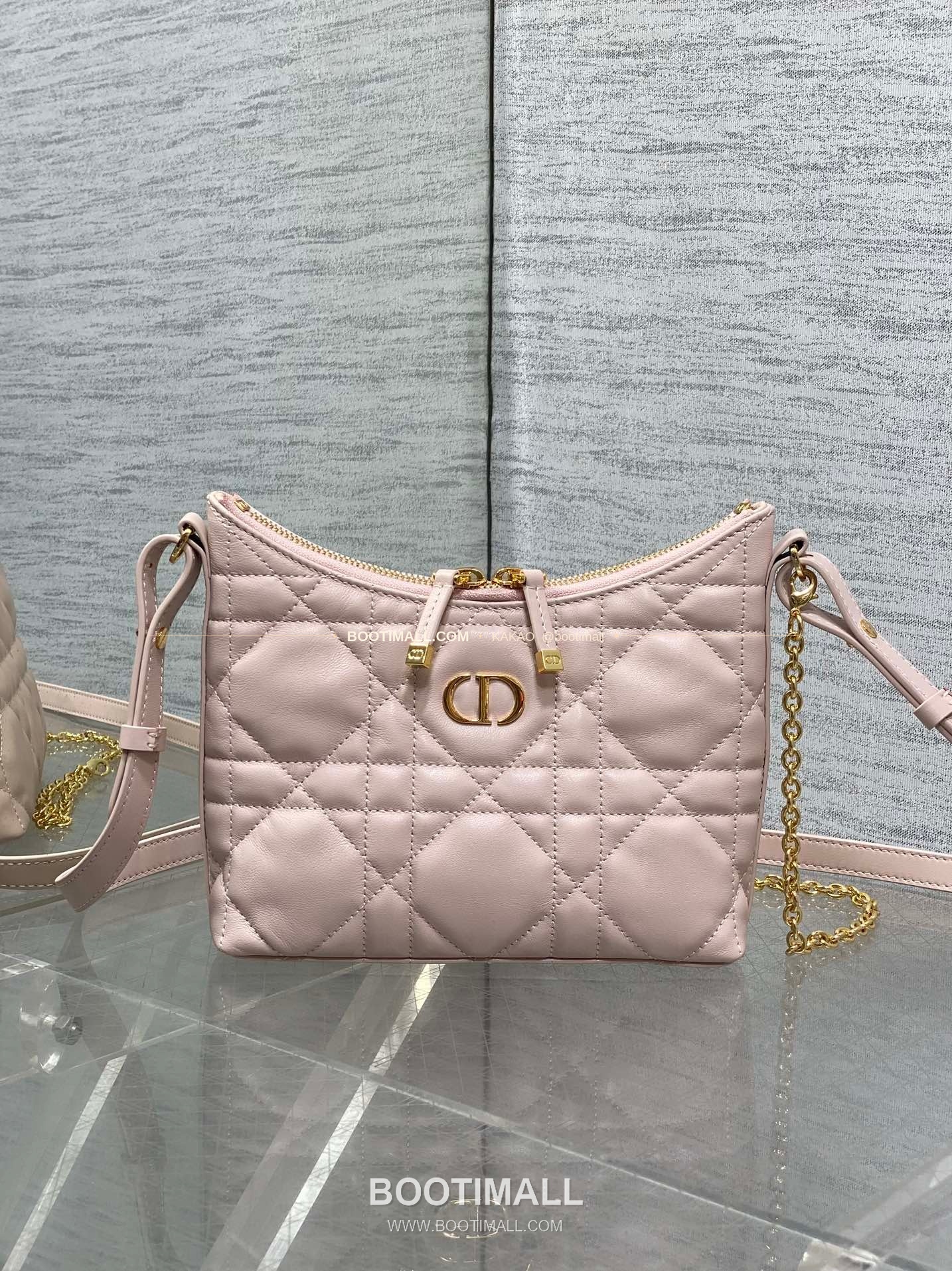 디올 미스 디올 램스킨 까나쥬 호보 숄더백 Dior Miss Dior Lambskin Cannage Hobo Shoulder Bag 5268 19cm 2