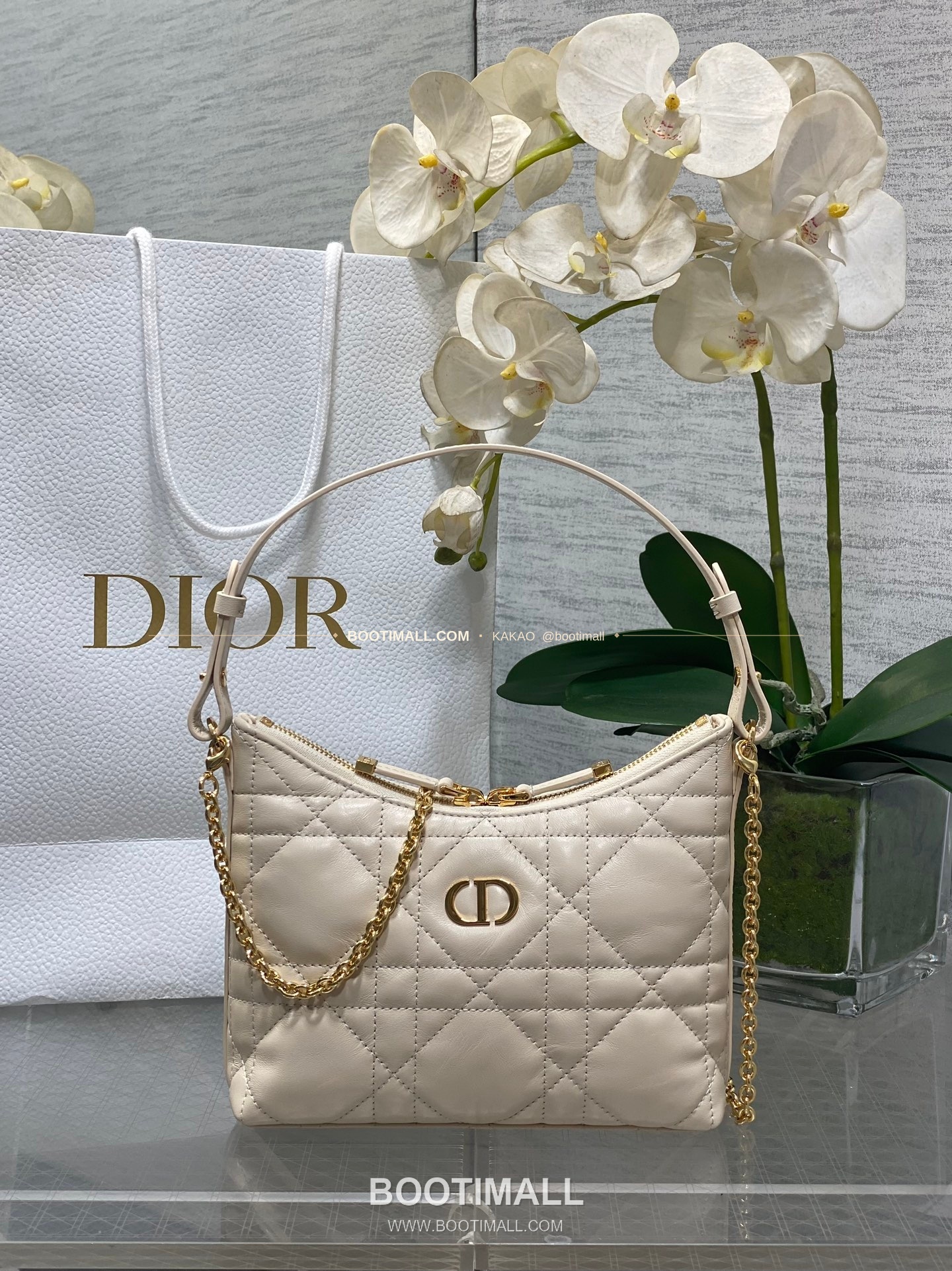 디올 미스 디올 램스킨 까나쥬 호보 숄더백 Dior Miss Dior Lambskin Cannage Hobo Shoulder Bag 5268 19cm 10
