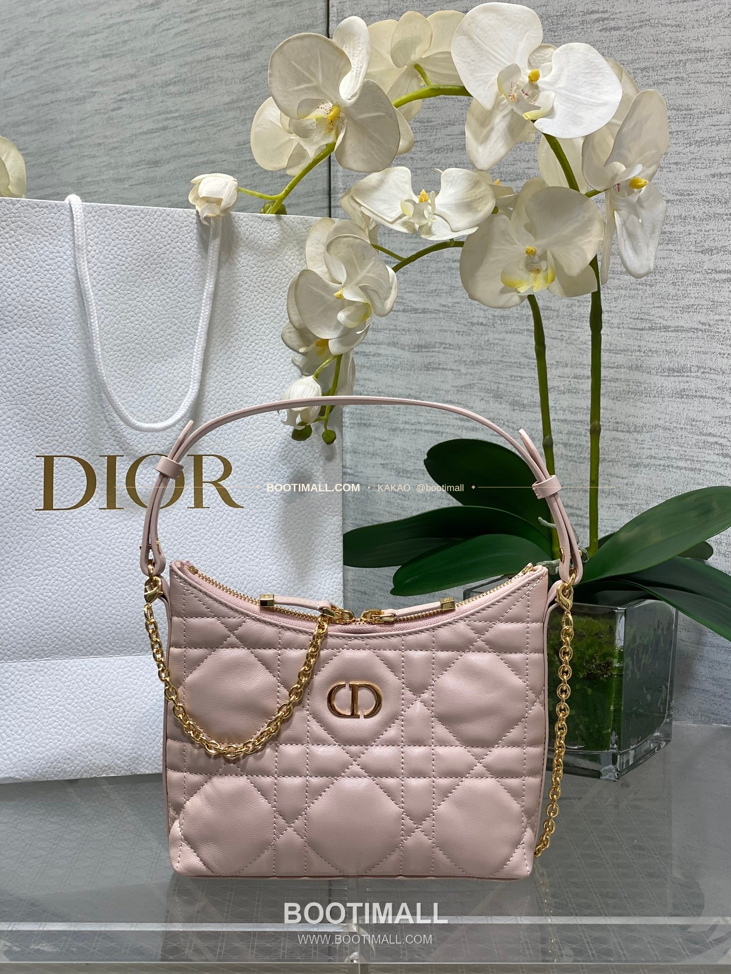 디올 미스 디올 램스킨 까나쥬 호보 숄더백 Dior Miss Dior Lambskin Cannage Hobo Shoulder Bag 5268 19cm 11