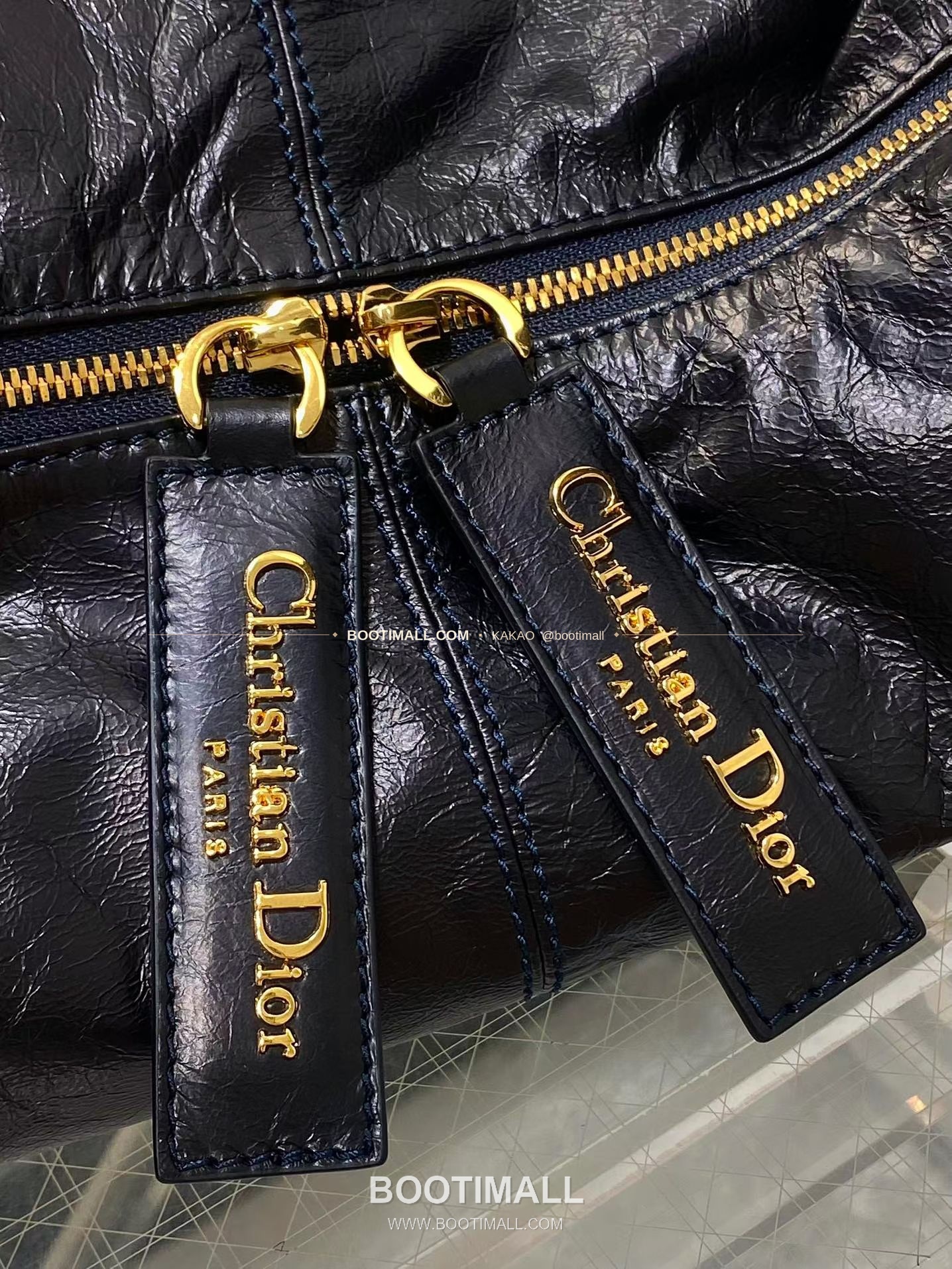 디올 그랑 투어 카프스킨 주름 호보 숄더백 Dior Grand Tour Calfskin Pleated Hobo Shoulder Bag 6613 33cm 2