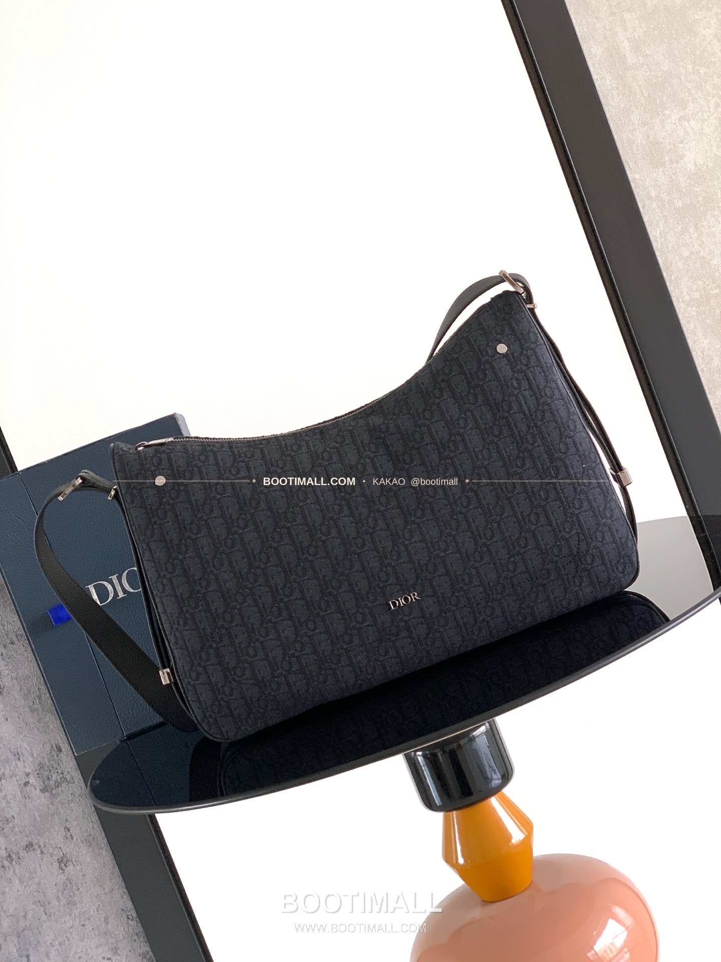 디올 슬라이더 오블리크 캔버스 지퍼 호보 숄더백 Dior Slider Oblique Canvas Zip Hobo Shoulder Bag 1LEHO066YKY 43cm 1