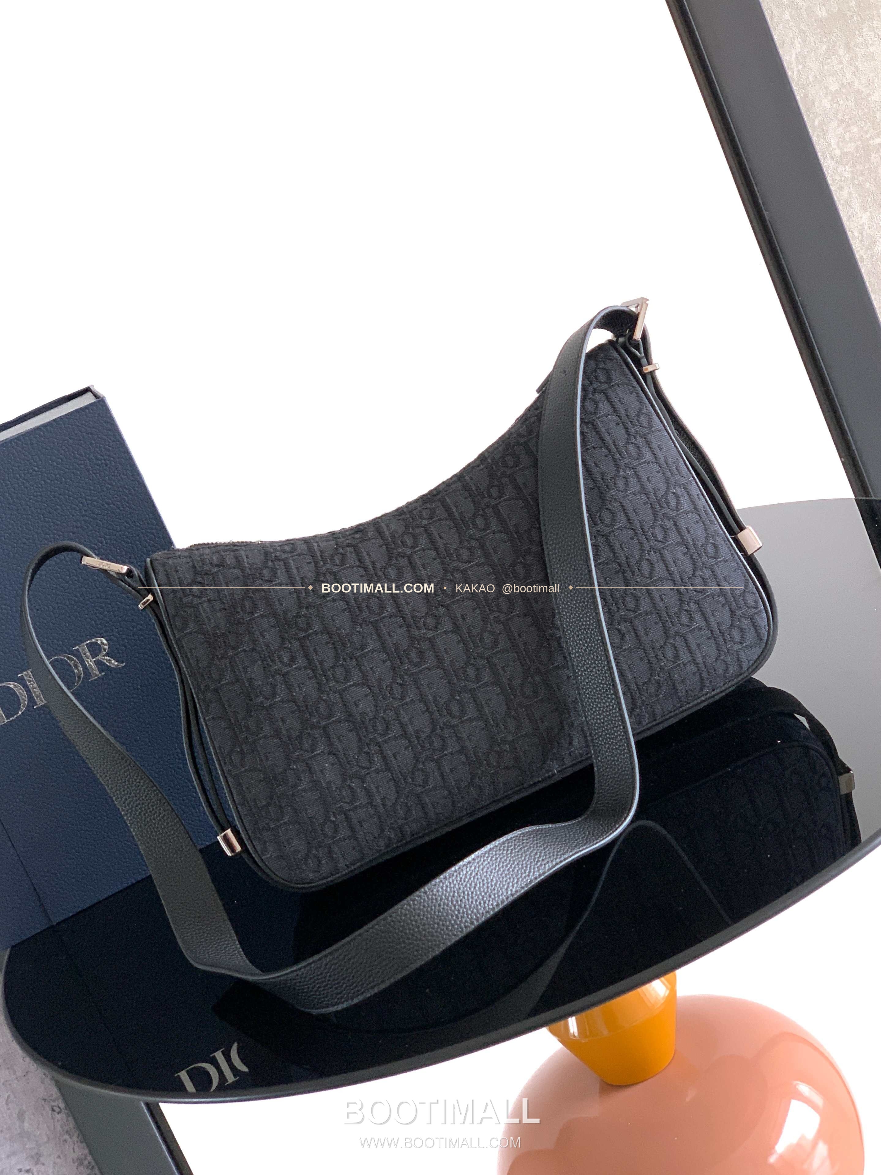 디올 슬라이더 오블리크 캔버스 지퍼 호보 숄더백 Dior Slider Oblique Canvas Zip Hobo Shoulder Bag 1LEHO069YKY 34cm 9