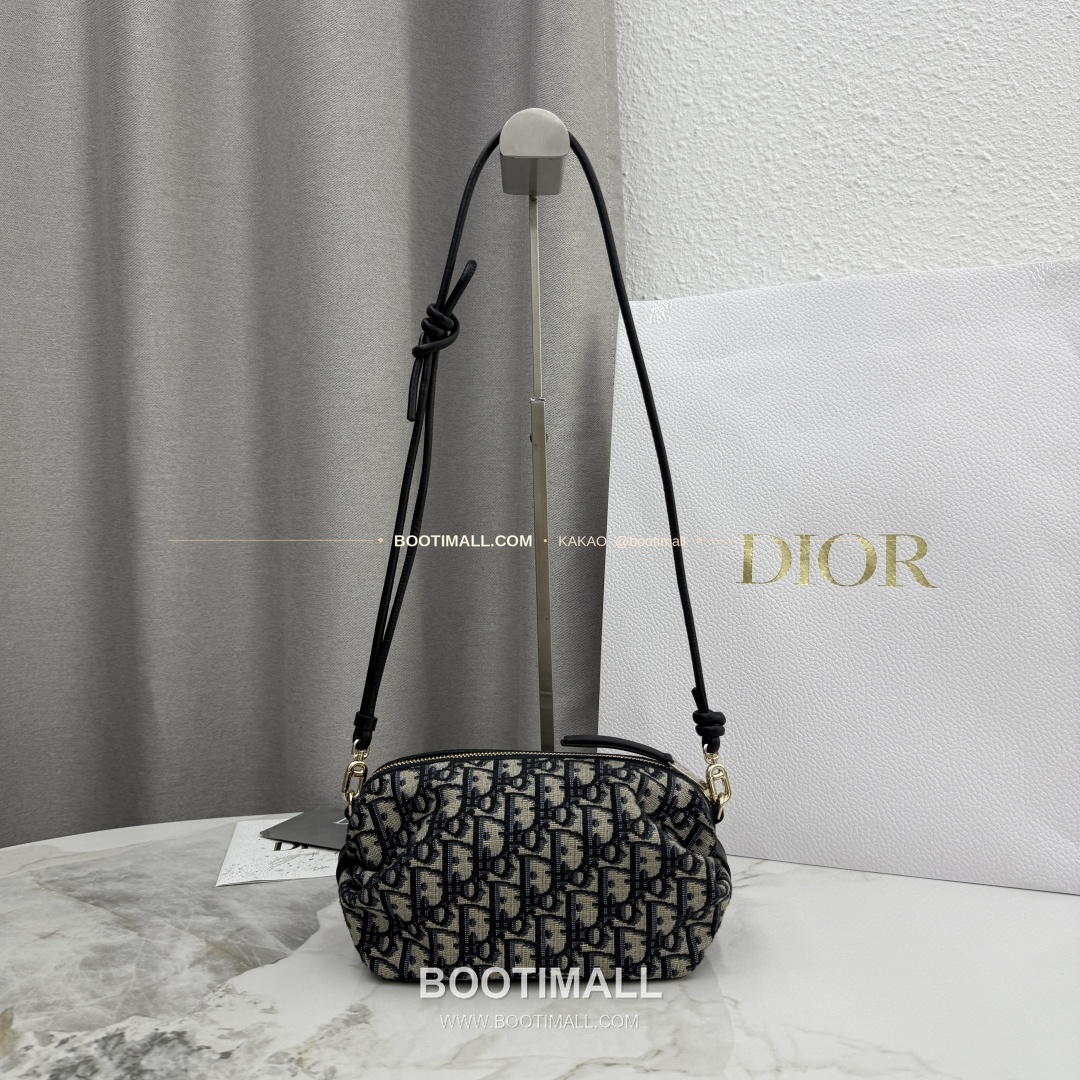 디올 보우 오블리크 캔버스 클러치 숄더백 Dior Bow Oblique Canvas Clutch Shoulder Bag S3900 20cm 2