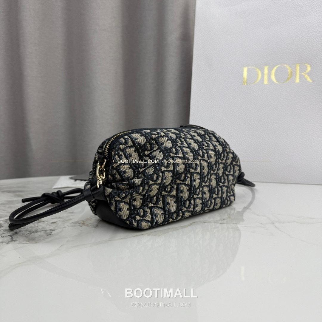 디올 보우 오블리크 캔버스 클러치 숄더백 Dior Bow Oblique Canvas Clutch Shoulder Bag S3900 20cm 3