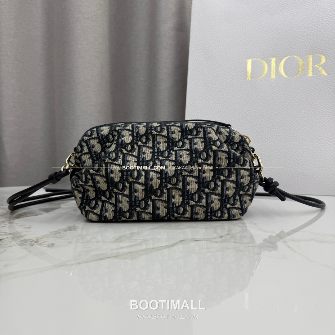 디올 보우 오블리크 캔버스 클러치 숄더백 Dior Bow Oblique Canvas Clutch Shoulder Bag S3900 20cm 4