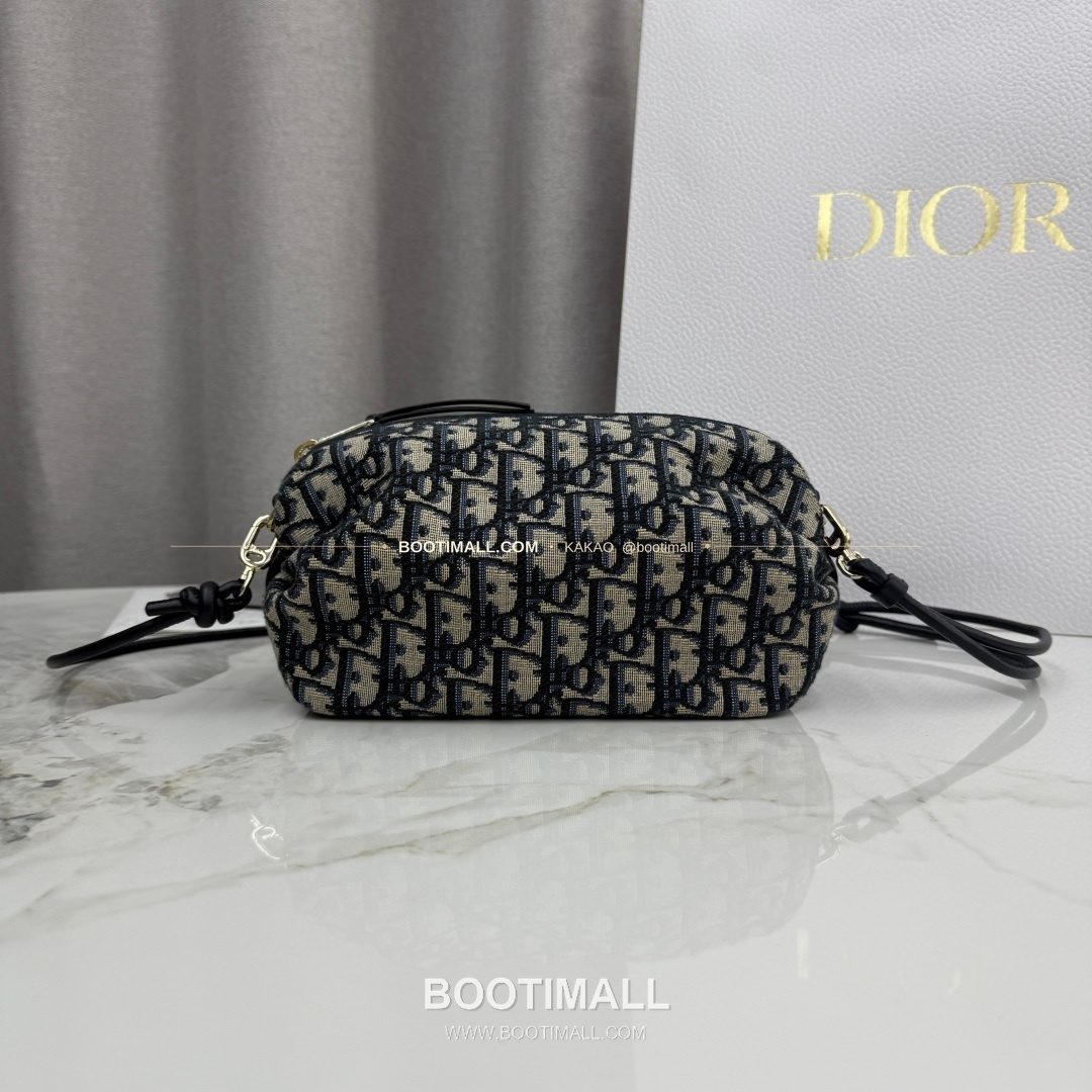 디올 보우 오블리크 캔버스 클러치 숄더백 Dior Bow Oblique Canvas Clutch Shoulder Bag S3900 20cm 5