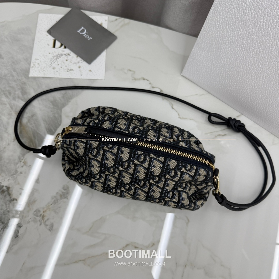 디올 보우 오블리크 캔버스 클러치 숄더백 Dior Bow Oblique Canvas Clutch Shoulder Bag S3900 20cm 6