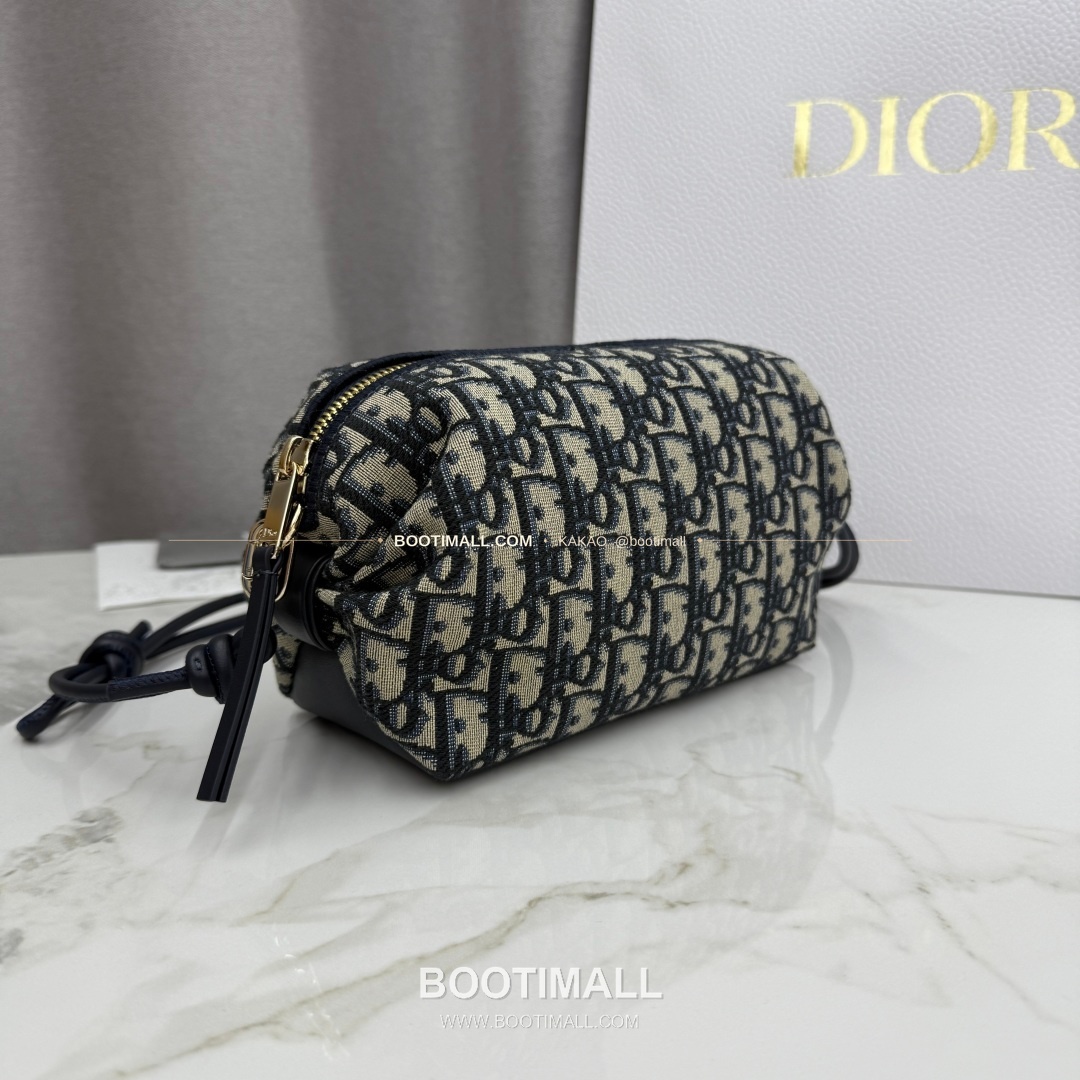 디올 보우 오블리크 캔버스 클러치 숄더백 Dior Bow Oblique Canvas Clutch Shoulder Bag S3900 20cm 3