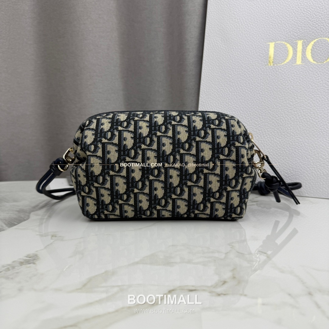 디올 보우 오블리크 캔버스 클러치 숄더백 Dior Bow Oblique Canvas Clutch Shoulder Bag S3900 20cm 4