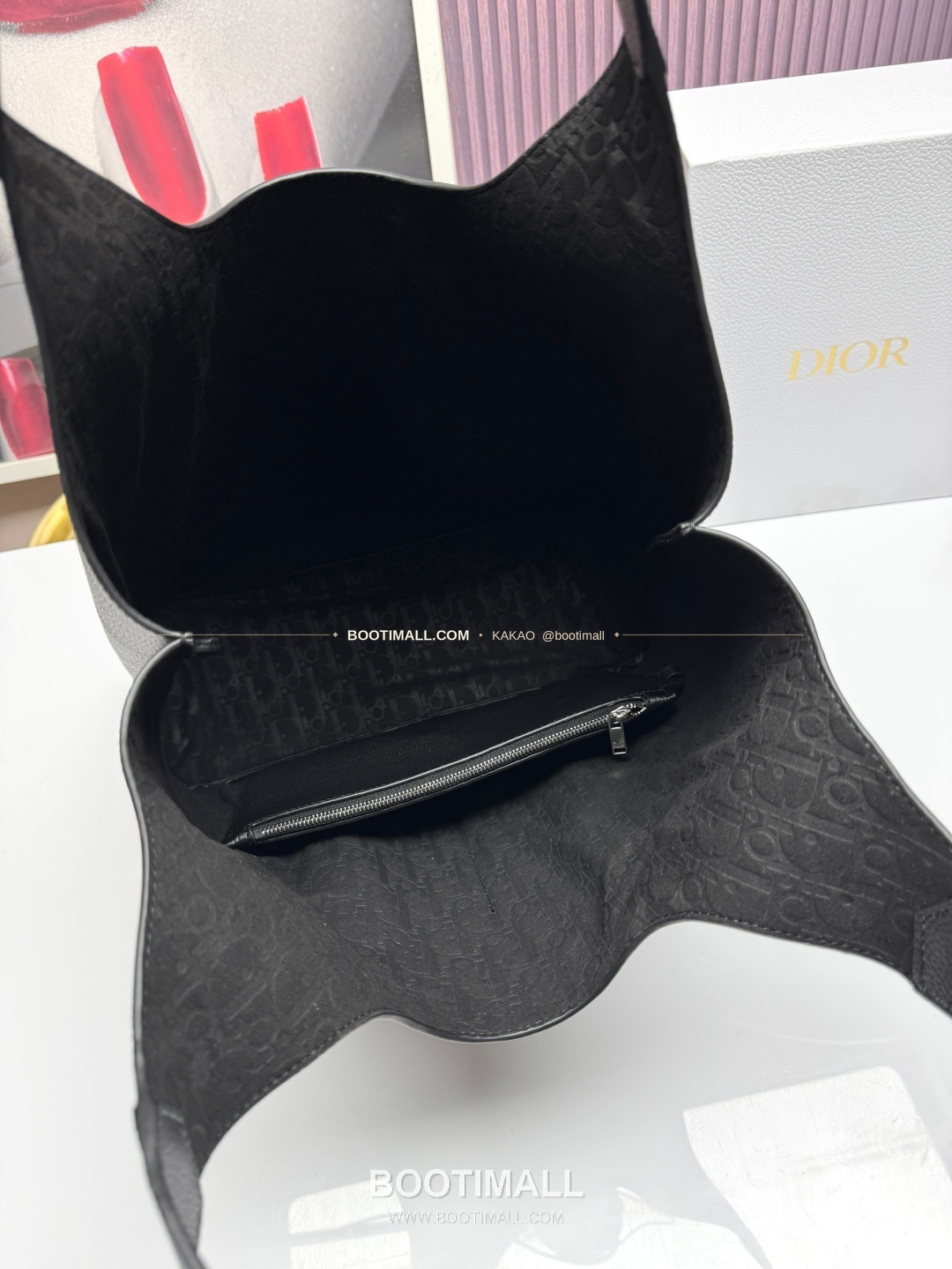 디올 프리베 카프스킨 토트 숄더백 Dior Privé Calfskin Tote Shoulder Bag 1LLSH276KEC 39cm 9