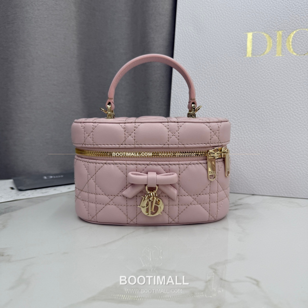 디올 미니 까나쥬 램스킨 보우 탑핸들 크로스백 Dior Mini Cannage Lambskin Bow Top Handle Crossbody Bag S2603 17cm 3