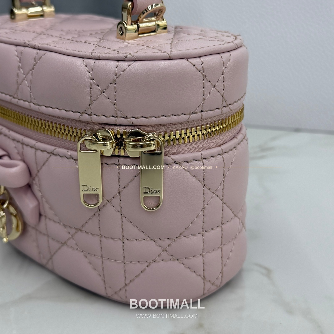 디올 미니 까나쥬 램스킨 보우 탑핸들 크로스백 Dior Mini Cannage Lambskin Bow Top Handle Crossbody Bag S2603 17cm 6