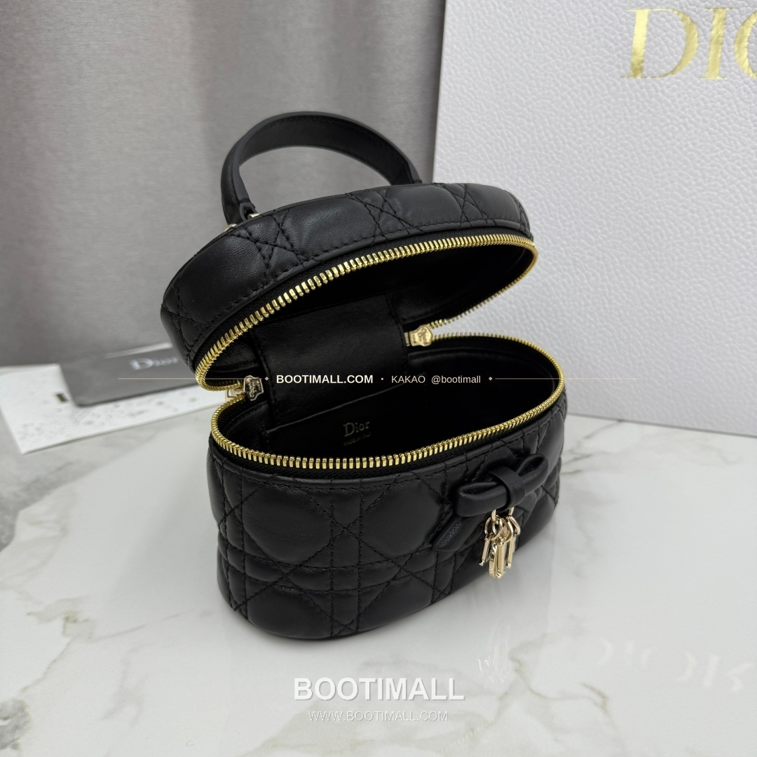 디올 미니 까나쥬 램스킨 보우 탑핸들 크로스백 Dior Mini Cannage Lambskin Bow Top Handle Crossbody Bag S2603 17cm 2