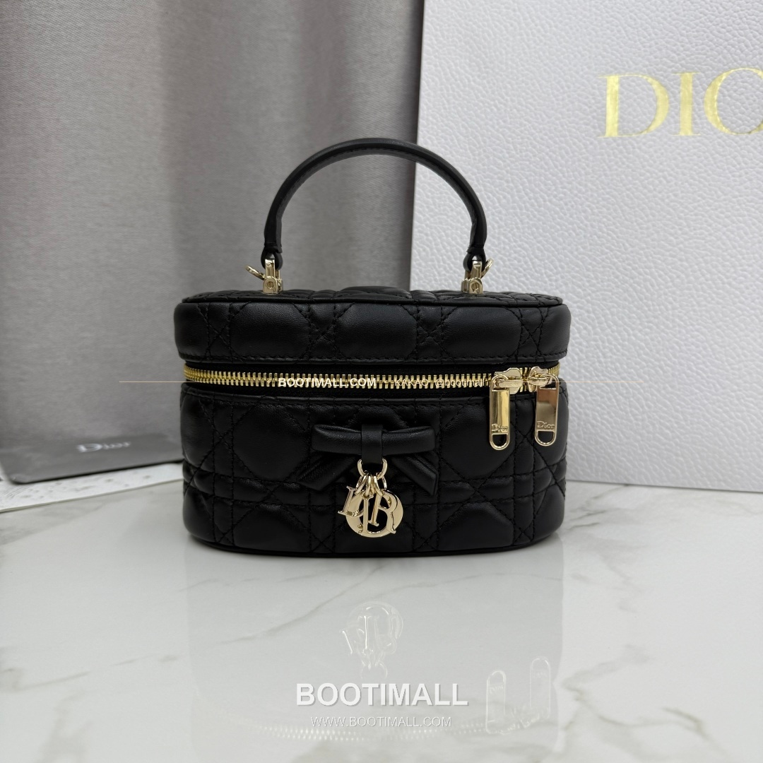 디올 미니 까나쥬 램스킨 보우 탑핸들 크로스백 Dior Mini Cannage Lambskin Bow Top Handle Crossbody Bag S2603 17cm 3