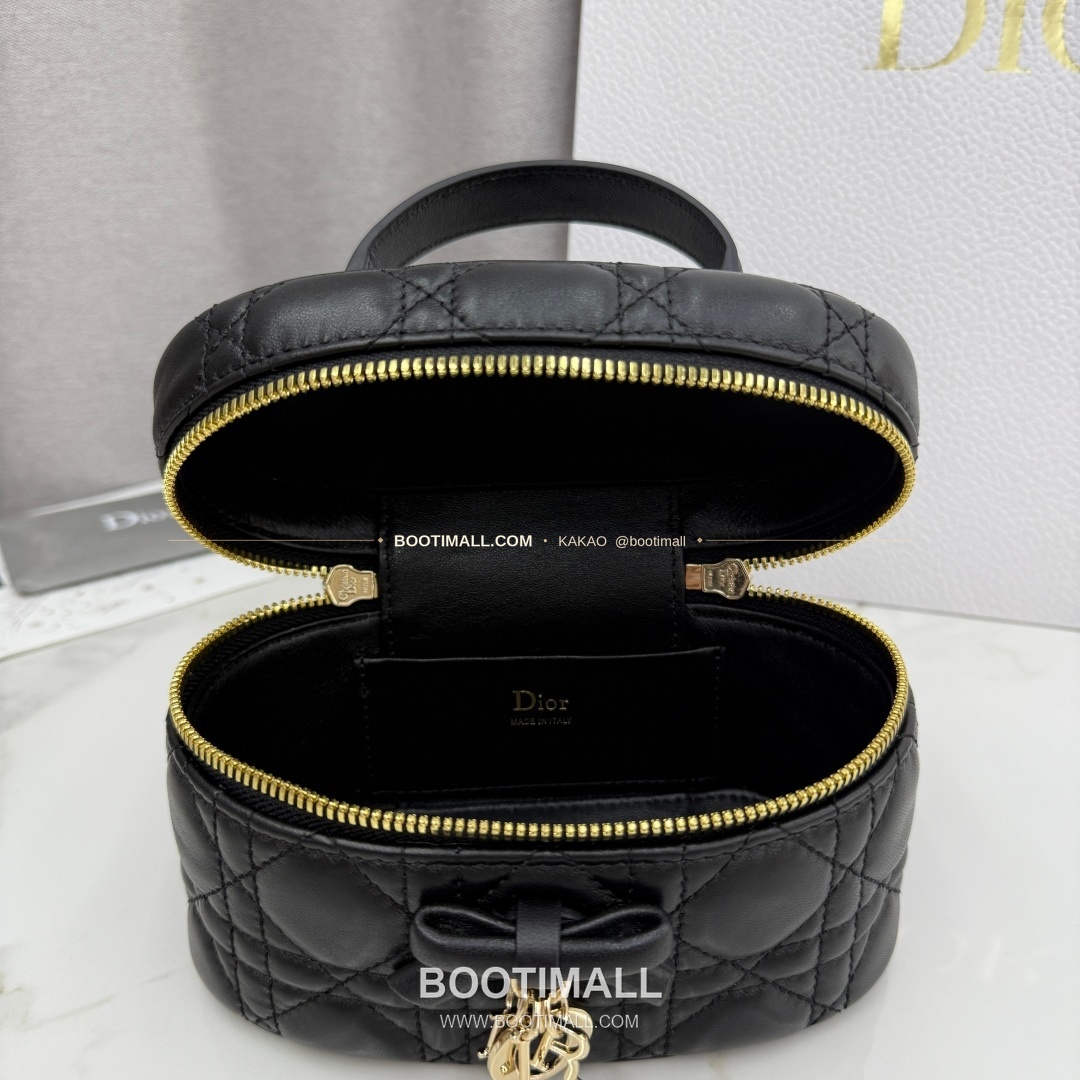 디올 미니 까나쥬 램스킨 보우 탑핸들 크로스백 Dior Mini Cannage Lambskin Bow Top Handle Crossbody Bag S2603 17cm 8