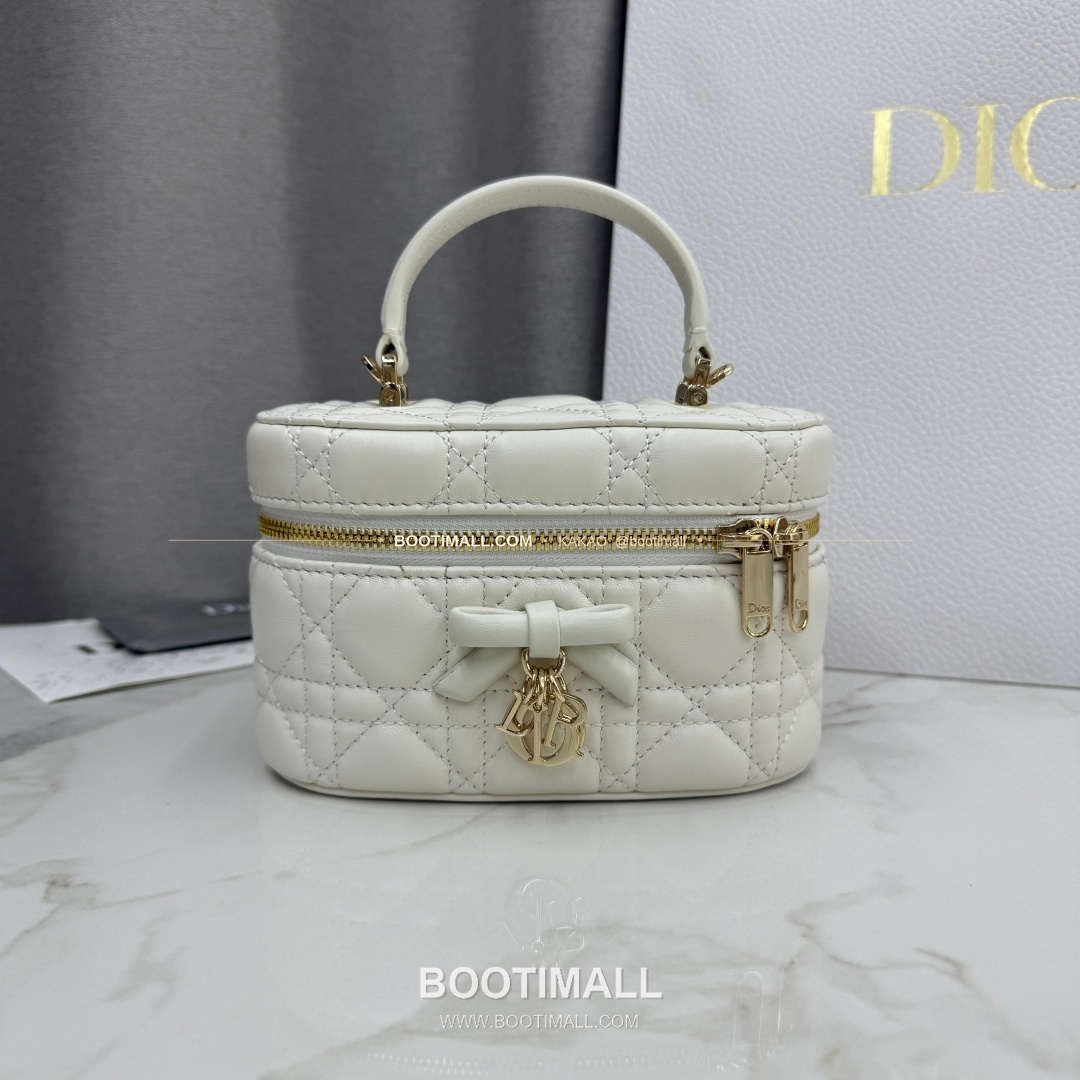 디올 미니 까나쥬 램스킨 보우 탑핸들 크로스백 Dior Mini Cannage Lambskin Bow Top Handle Crossbody Bag S2603 17cm 3