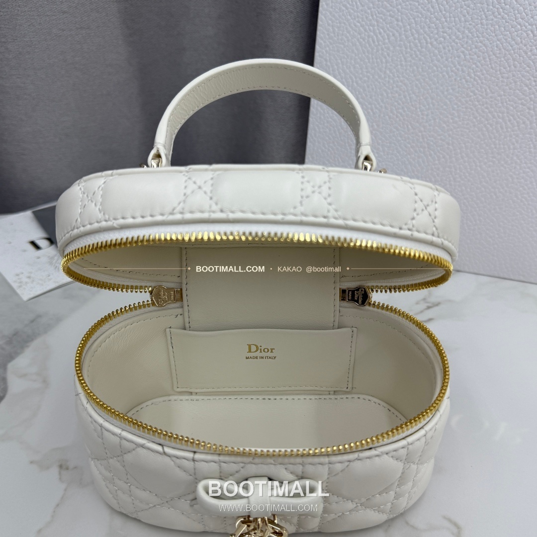 디올 미니 까나쥬 램스킨 보우 탑핸들 크로스백 Dior Mini Cannage Lambskin Bow Top Handle Crossbody Bag S2603 17cm 8