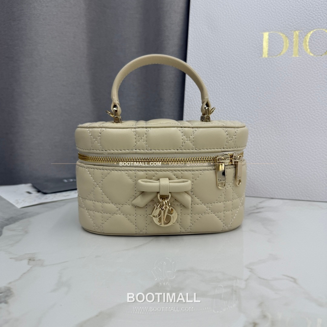 디올 미니 까나쥬 램스킨 보우 탑핸들 크로스백 Dior Mini Cannage Lambskin Bow Top Handle Crossbody Bag S2603 17cm 3