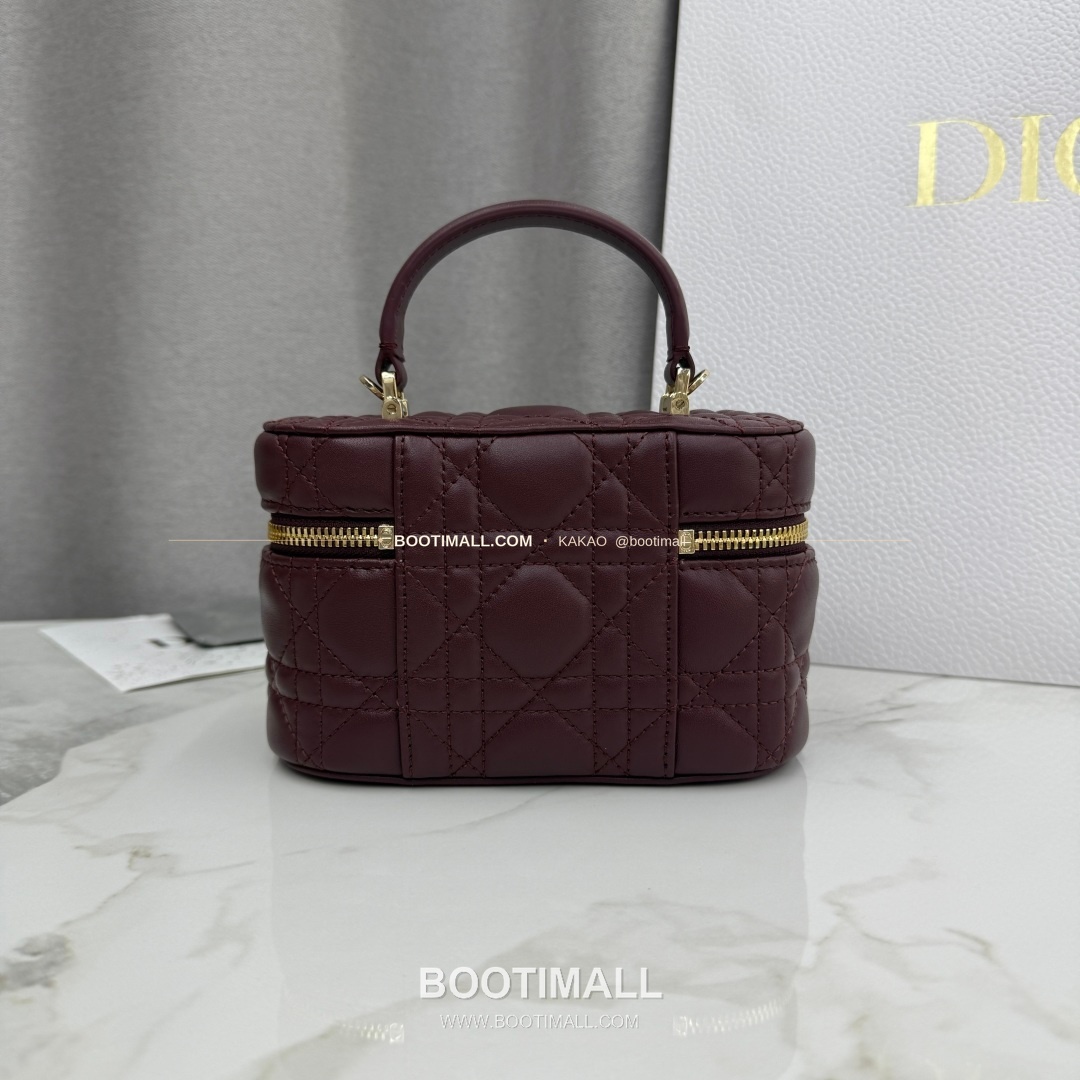 디올 미니 까나쥬 램스킨 보우 탑핸들 크로스백 Dior Mini Cannage Lambskin Bow Top Handle Crossbody Bag S2603 17cm 5