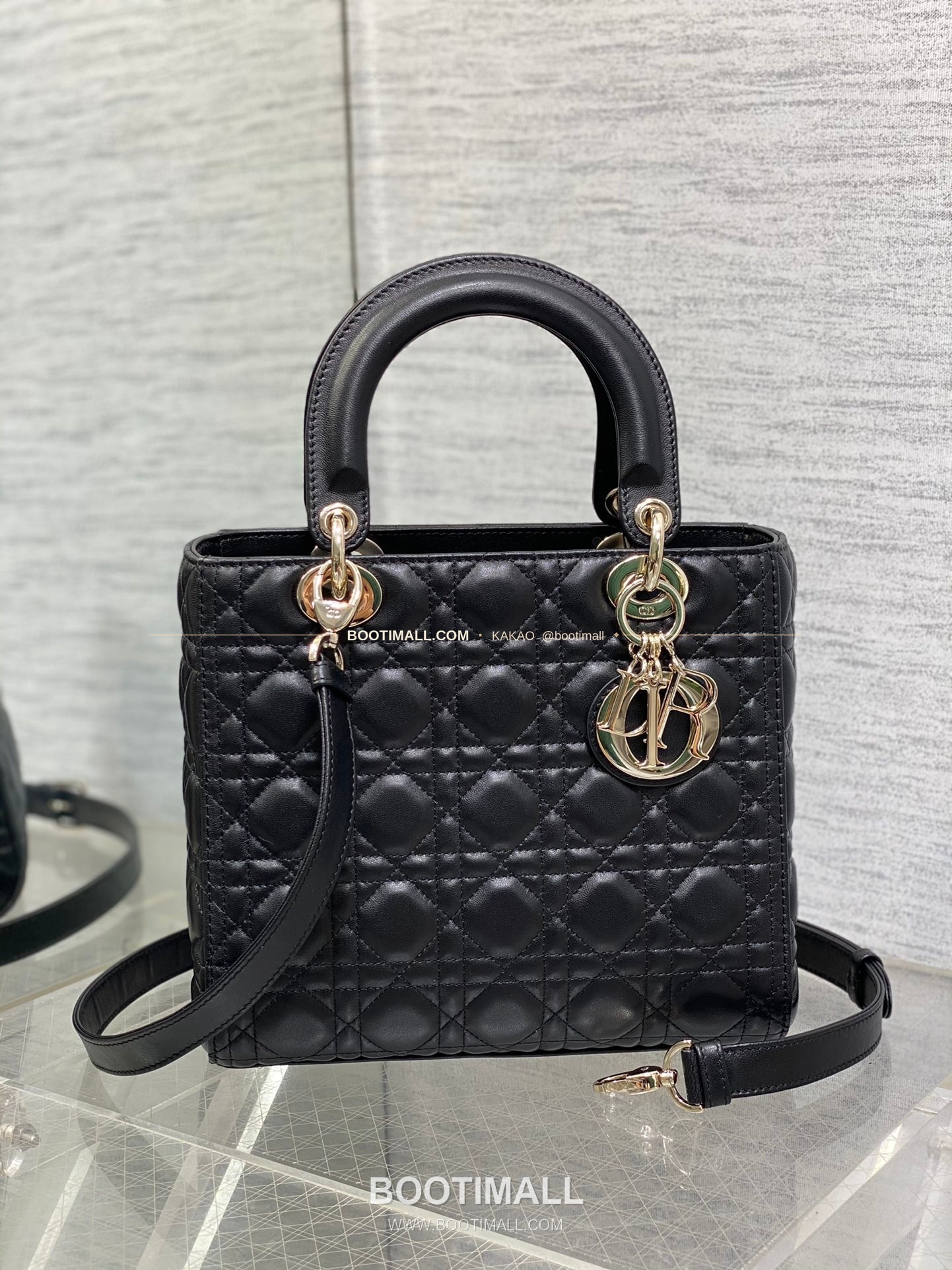 디올 레이디 디올 램스킨 까나쥬 플랩 토트 숄더백 Dior Lady Dior Lambskin Cannage Flap Tote Shoulder Bag 6605 24cm 1