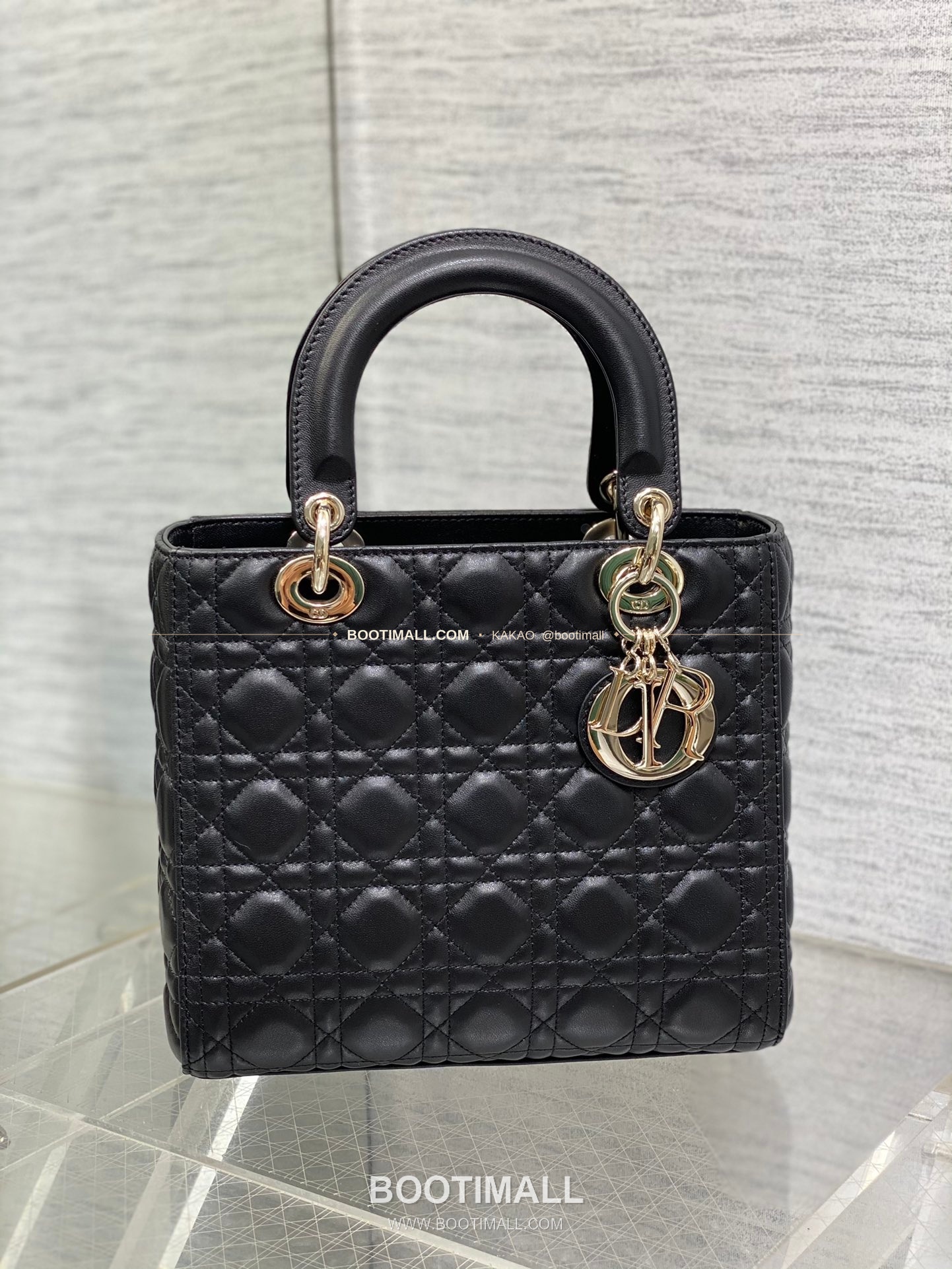 디올 레이디 디올 램스킨 까나쥬 플랩 토트 숄더백 Dior Lady Dior Lambskin Cannage Flap Tote Shoulder Bag 6605 24cm 2