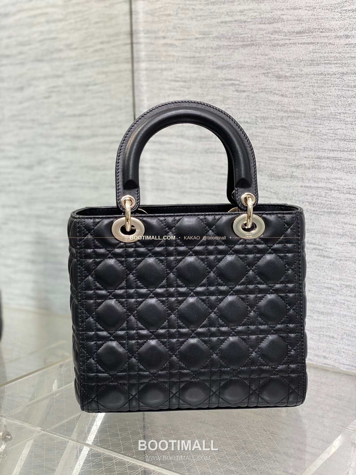 디올 레이디 디올 램스킨 까나쥬 플랩 토트 숄더백 Dior Lady Dior Lambskin Cannage Flap Tote Shoulder Bag 6605 24cm 5