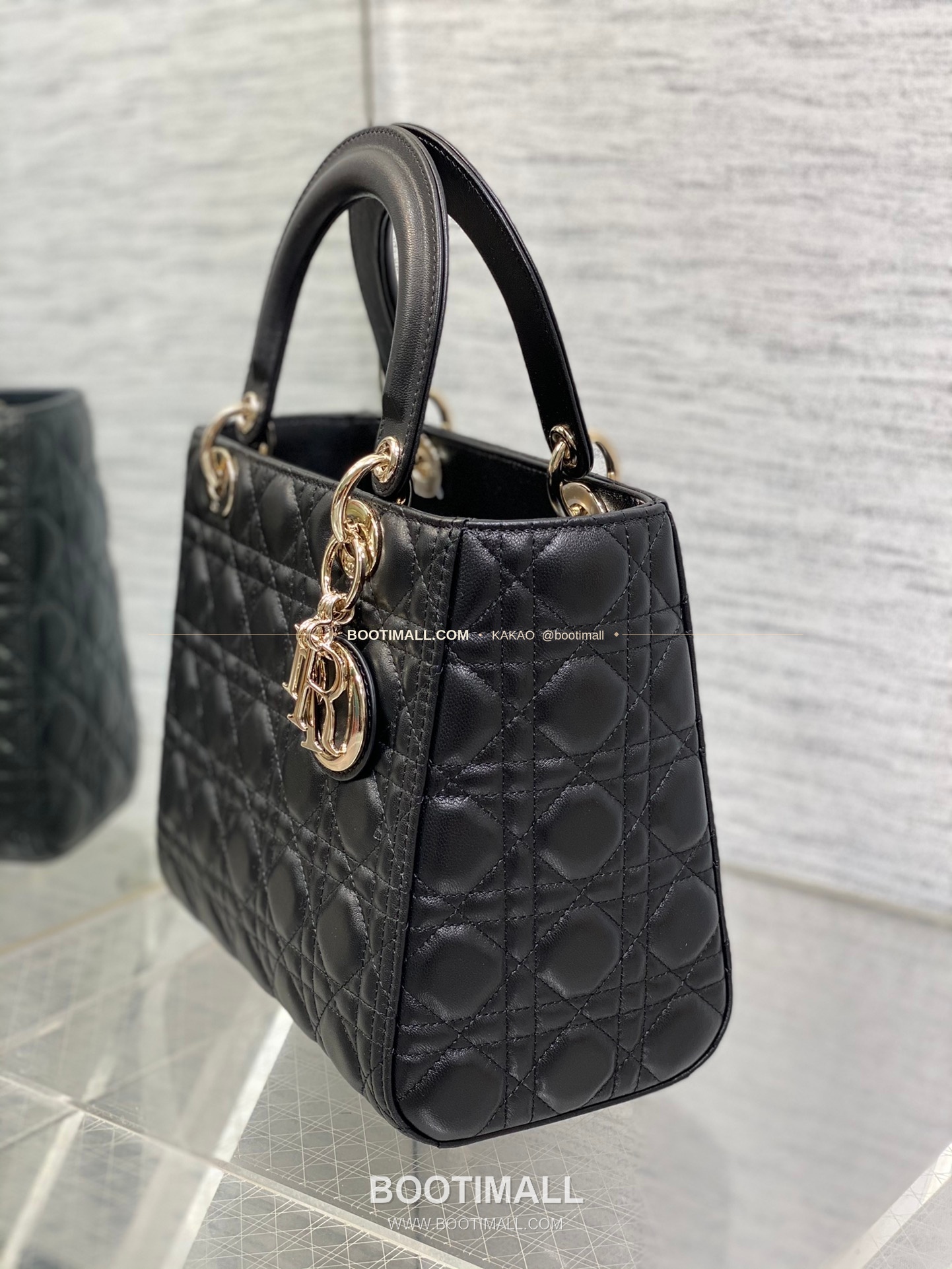 디올 레이디 디올 램스킨 까나쥬 플랩 토트 숄더백 Dior Lady Dior Lambskin Cannage Flap Tote Shoulder Bag 6605 24cm 6