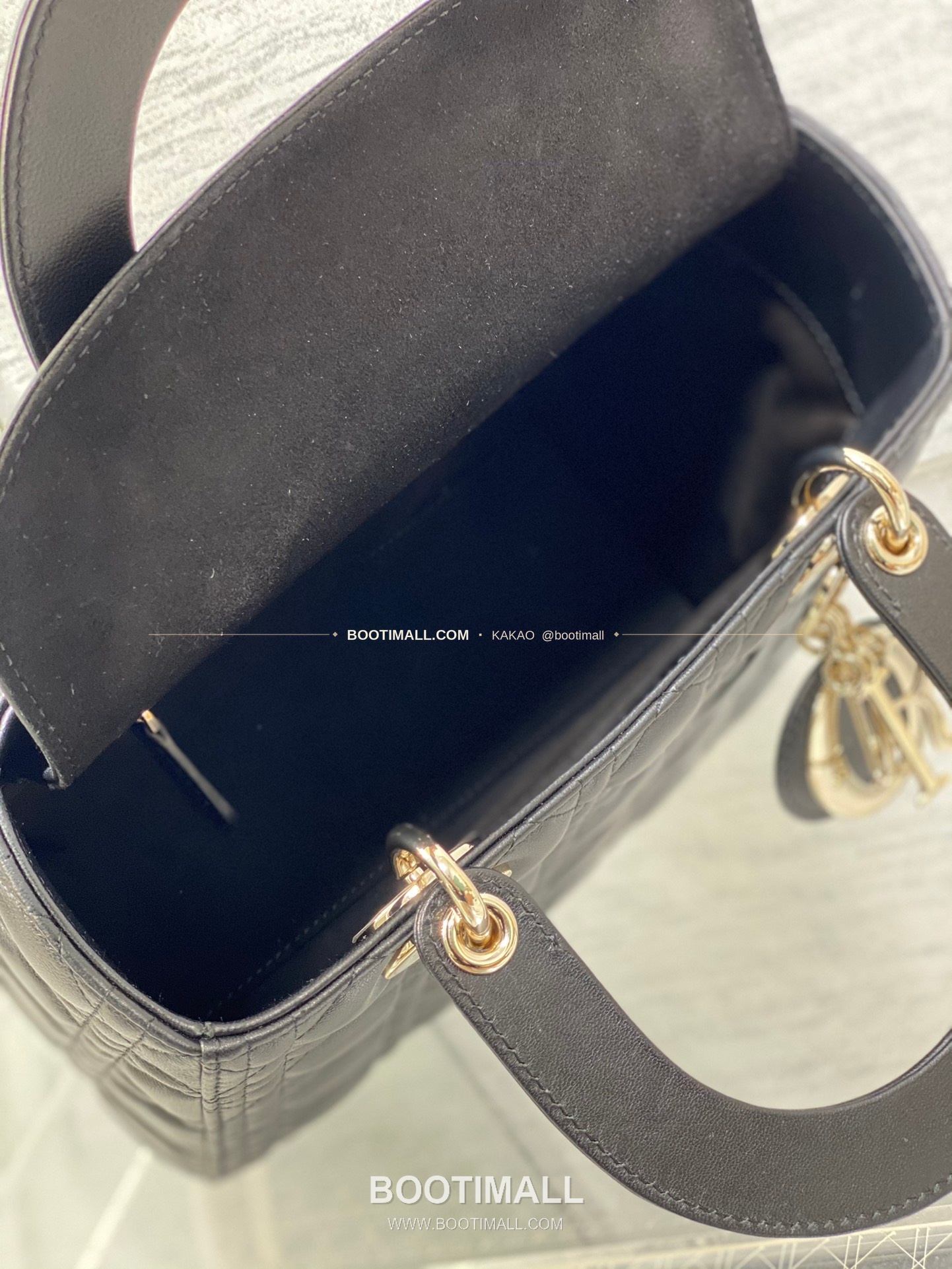 디올 레이디 디올 램스킨 까나쥬 플랩 토트 숄더백 Dior Lady Dior Lambskin Cannage Flap Tote Shoulder Bag 6605 24cm 8