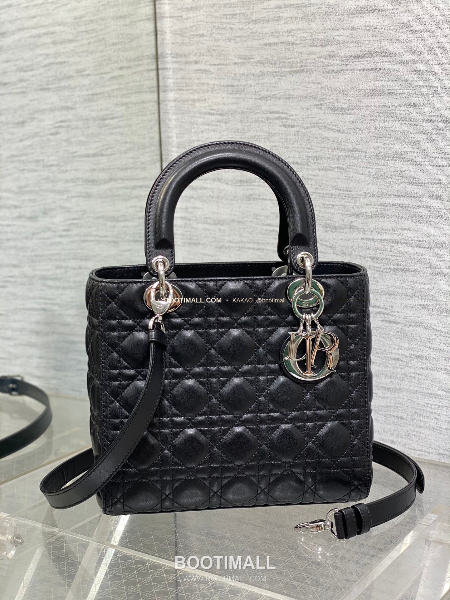 디올 레이디 디올 램스킨 까나쥬 플랩 토트 숄더백 Dior Lady Dior Lambskin Cannage Flap Tote Shoulder Bag 6605 24cm 1